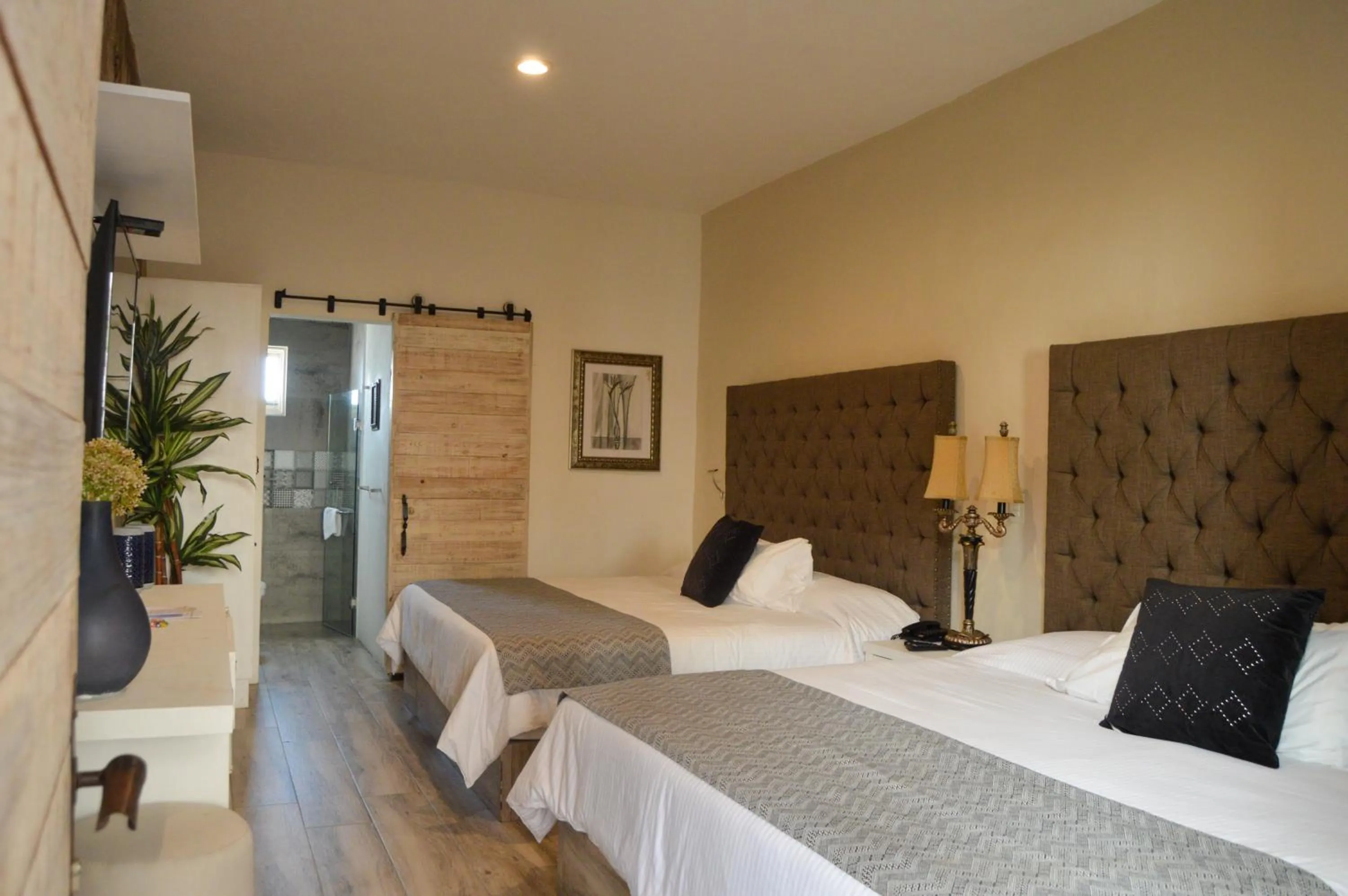 Bed in Hotel de Piedra