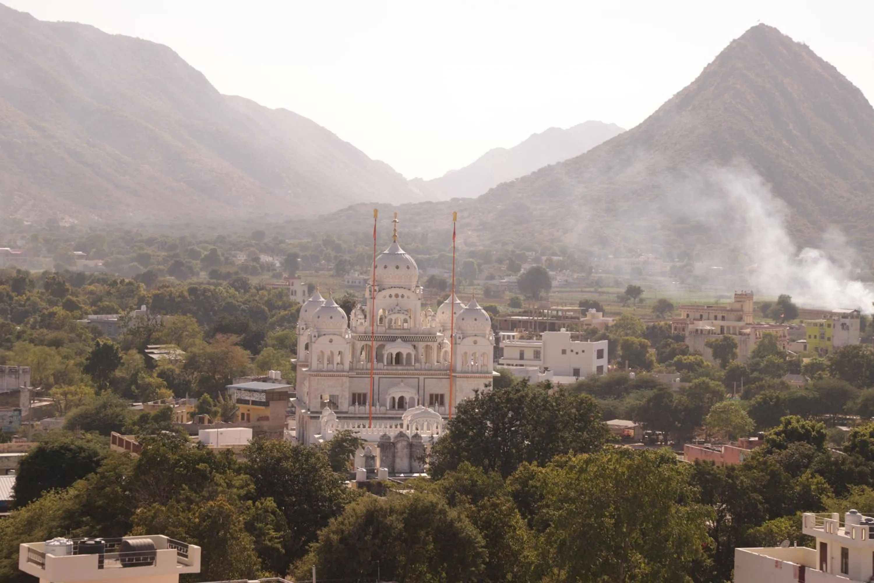 Mountain view in Teerth Palace Pushkar