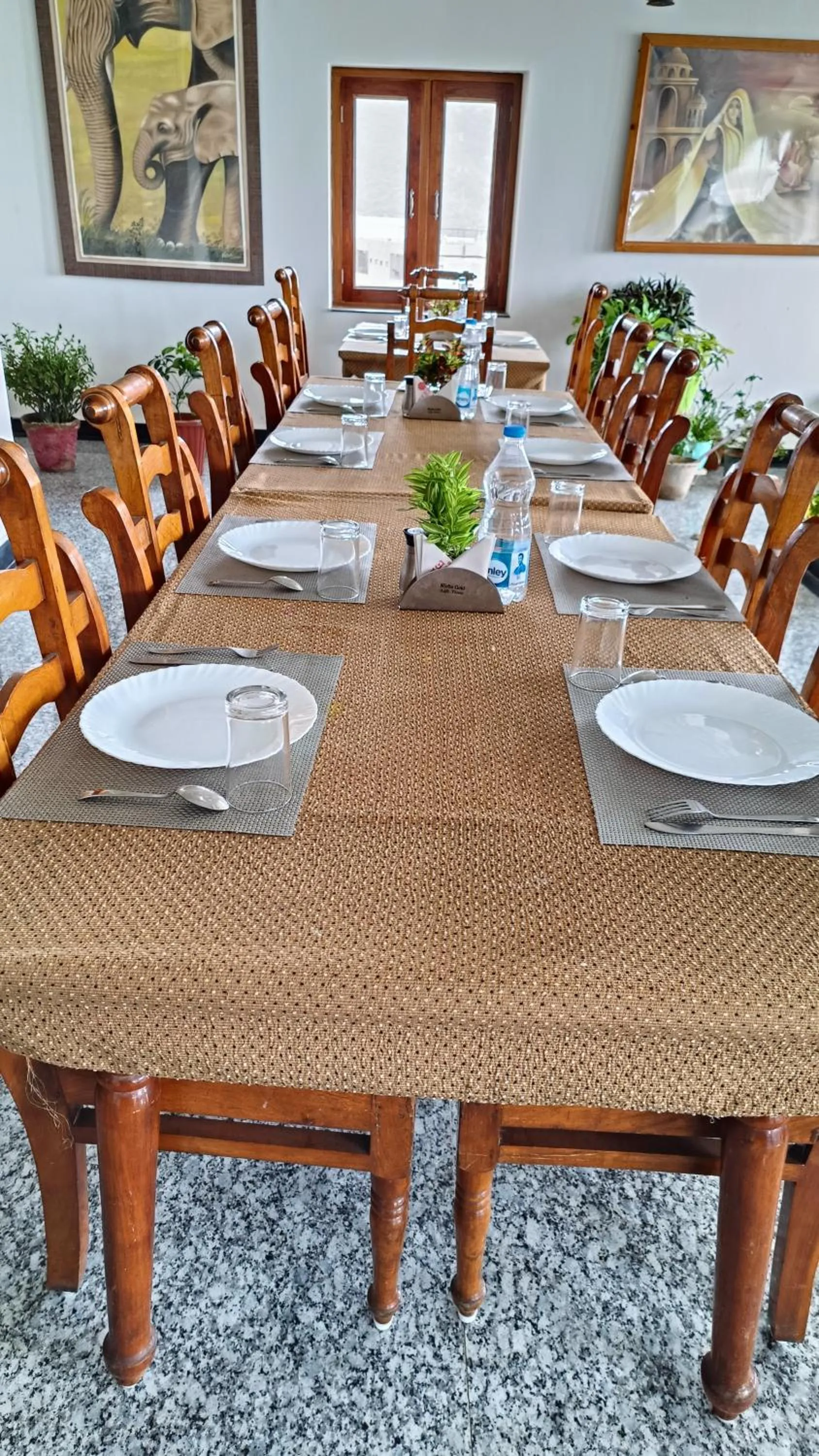 Dining area in Teerth Palace Pushkar