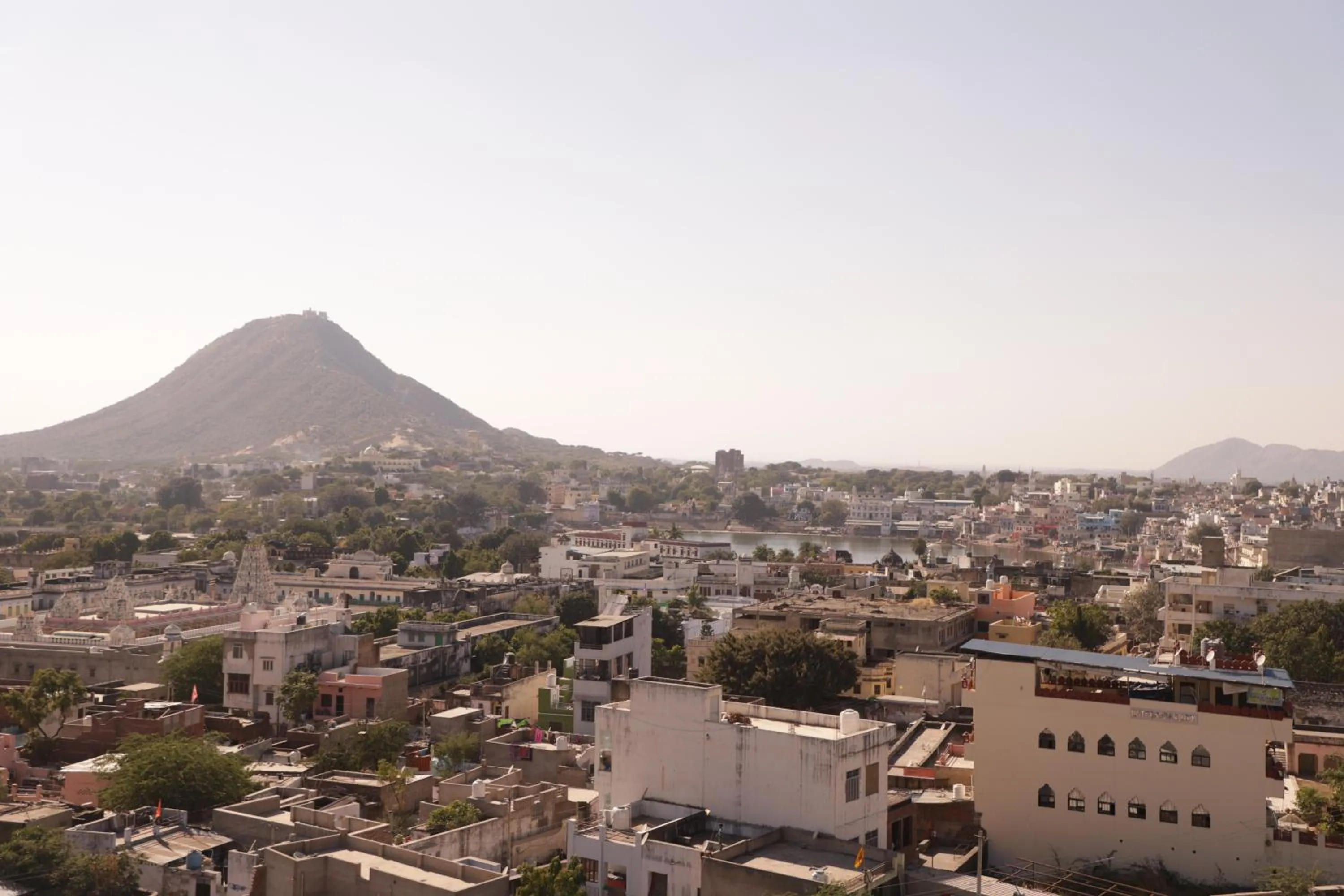 Mountain view in Teerth Palace Pushkar