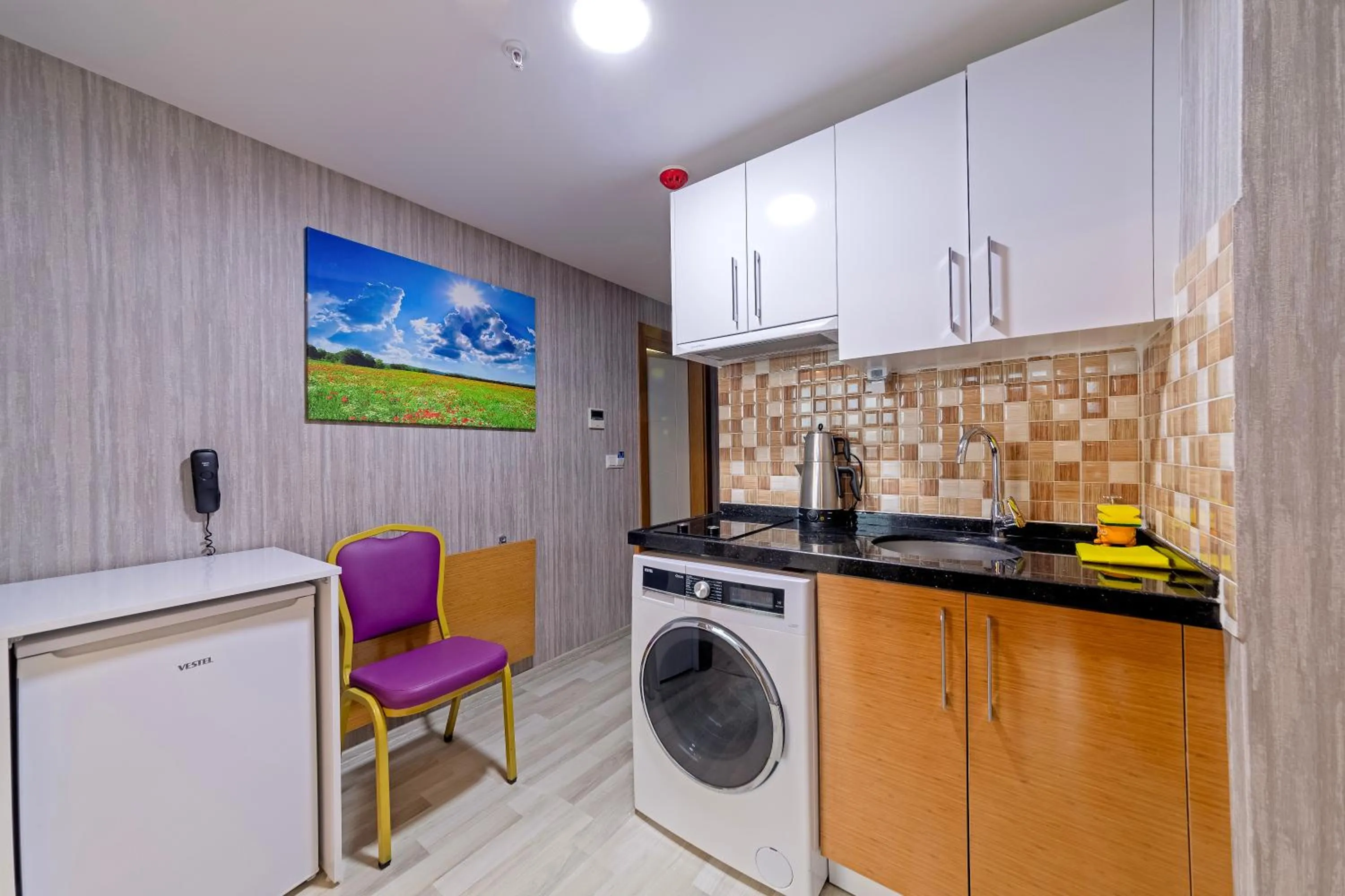 stove in Royal Babil Suites Hotel