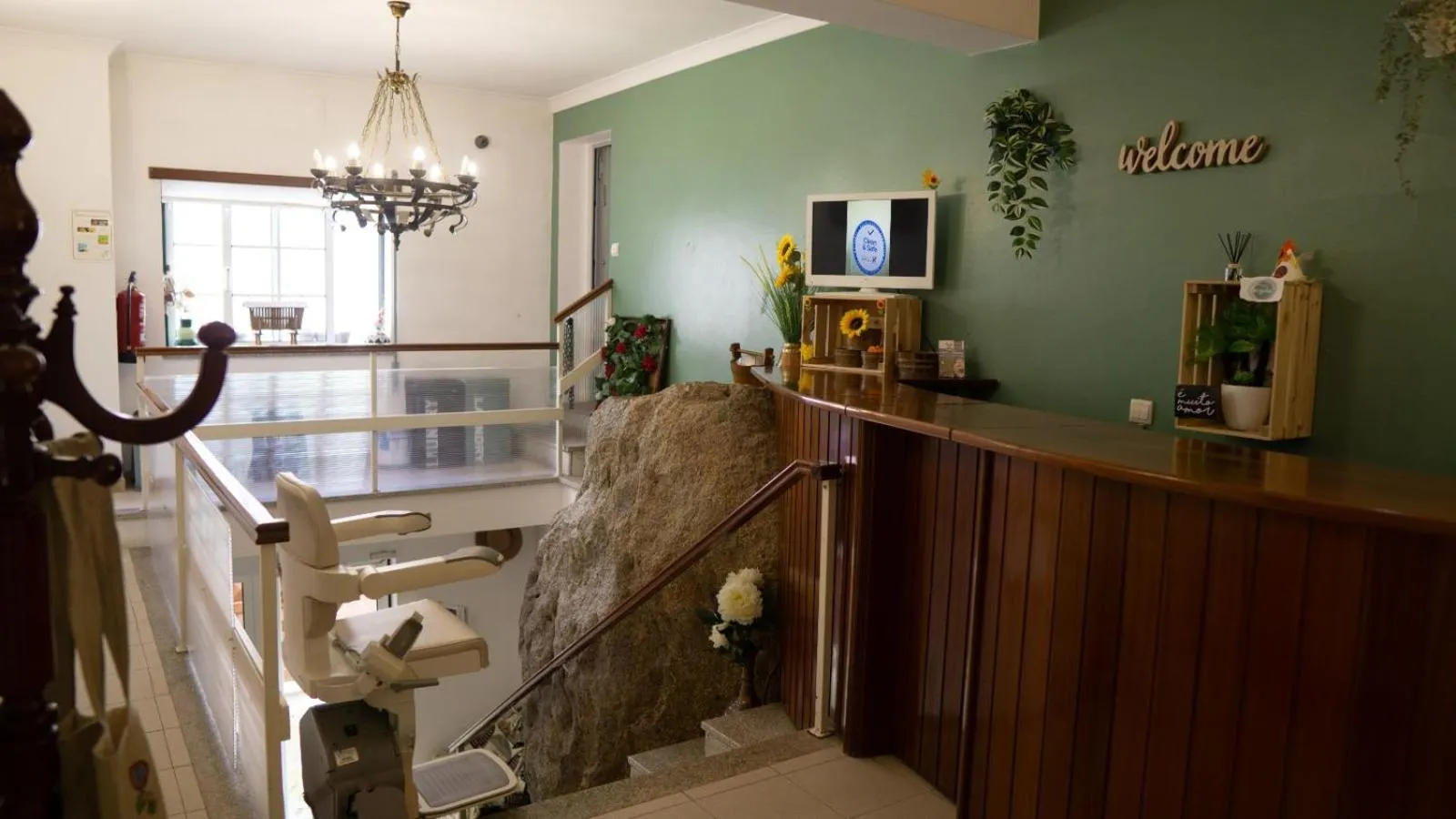 Lobby or reception in Casa das Termas