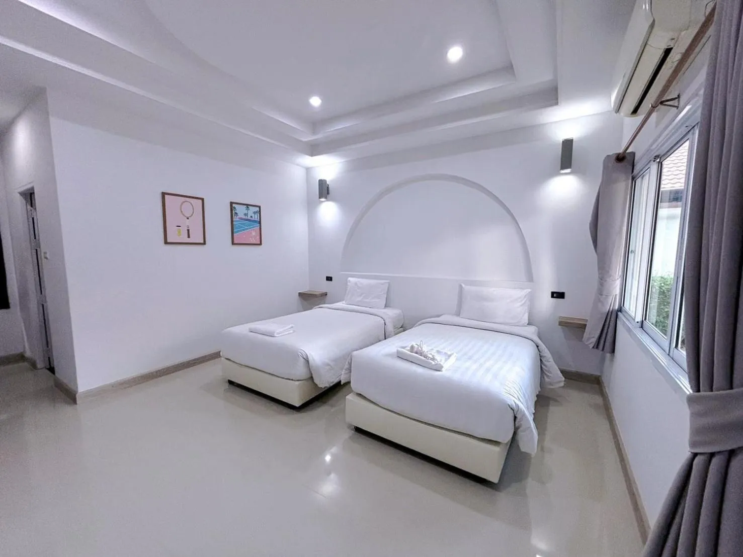 Bedroom, Bed in Sky View Resort Buriram