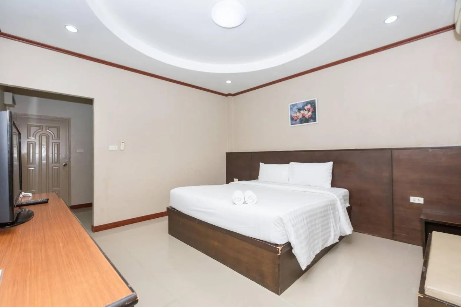Bed in Sky View Resort Buriram