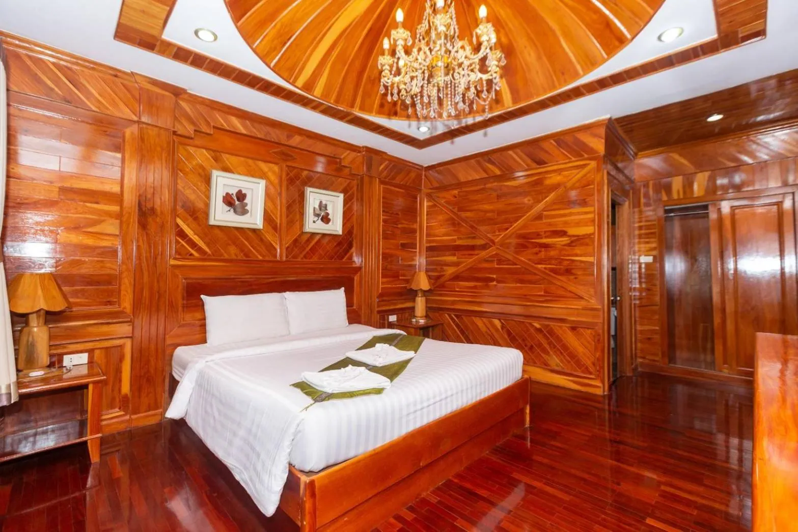 Bed in Sky View Resort Buriram