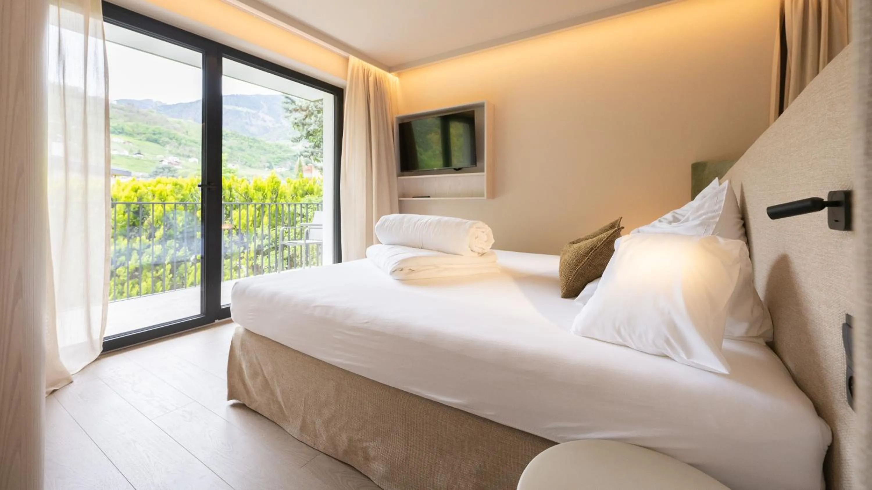 Bed in Hotel Gschwangut