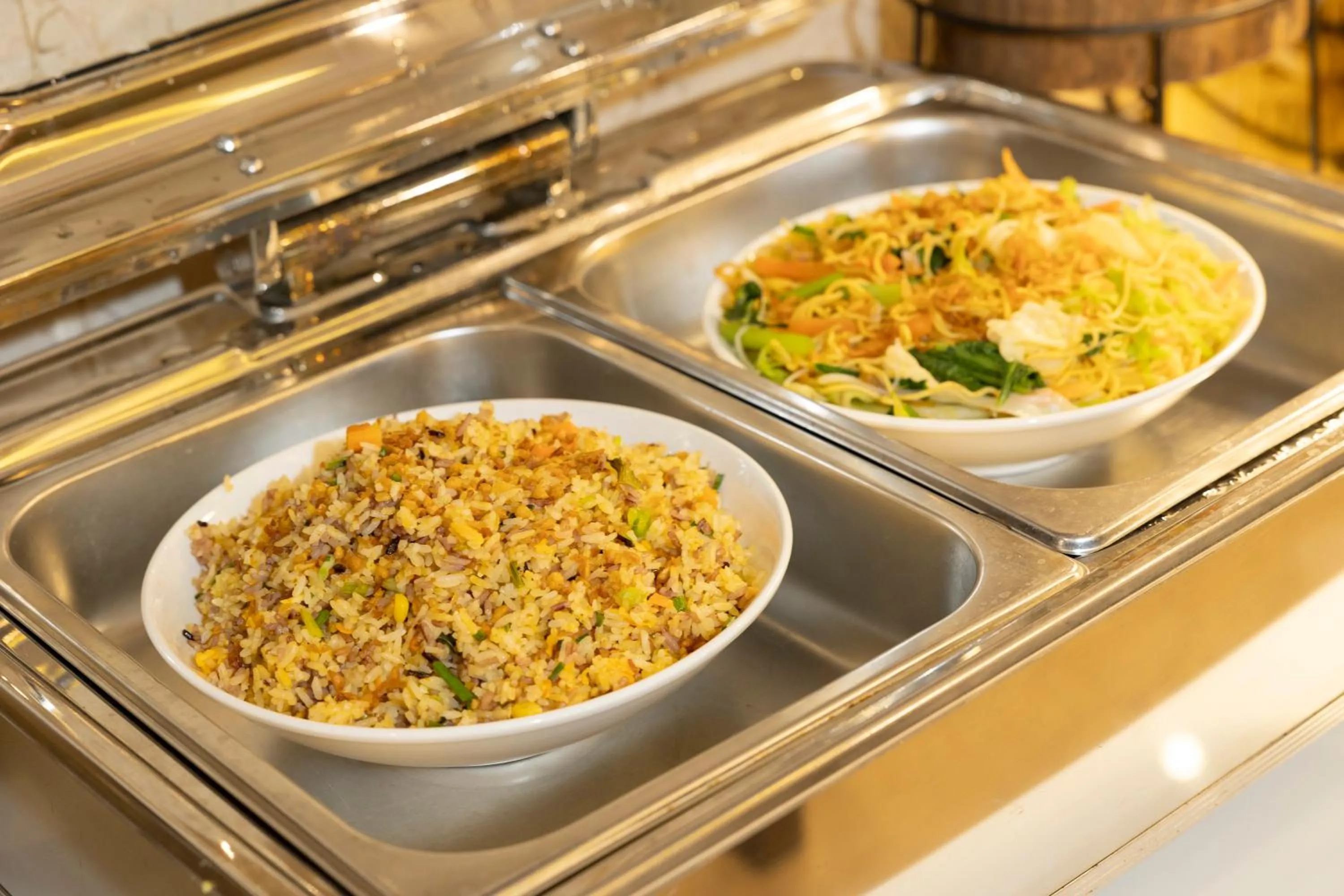 Buffet breakfast in White Lotus Hotel Saigon