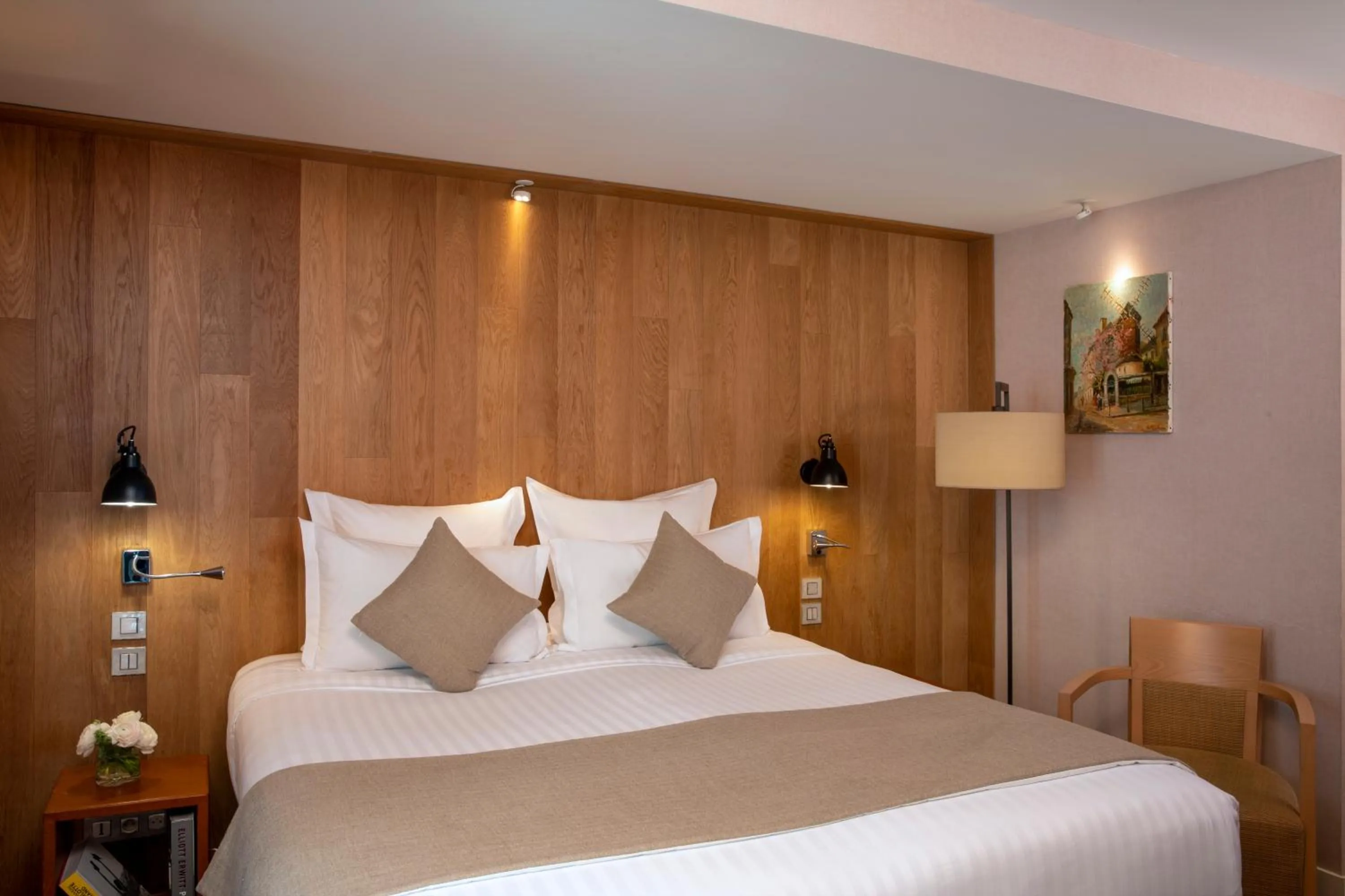 Bedroom, Bed in Hôtel Le Pradey