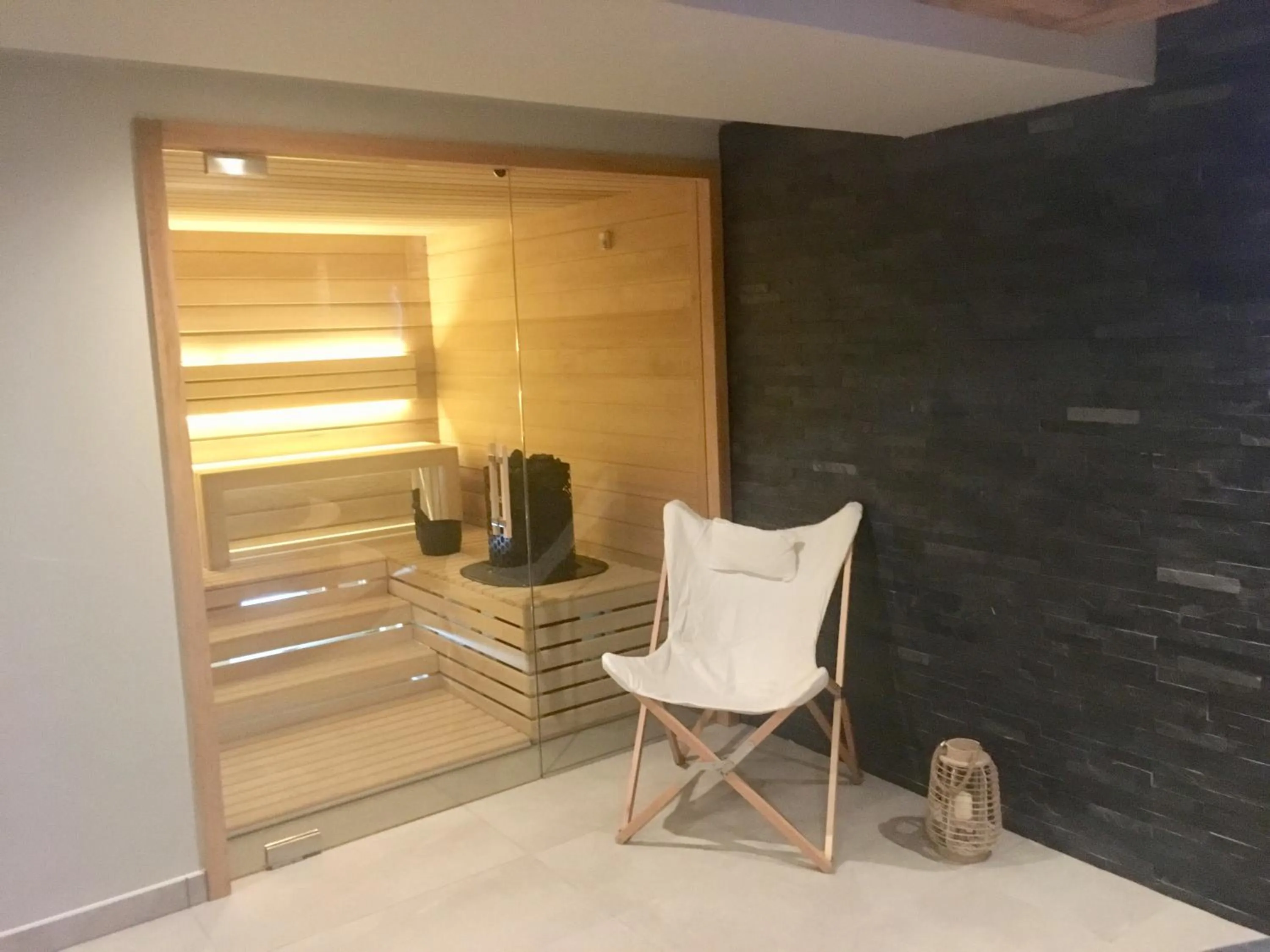Sauna in Appart'Hotel Aiguille Verte & Spa