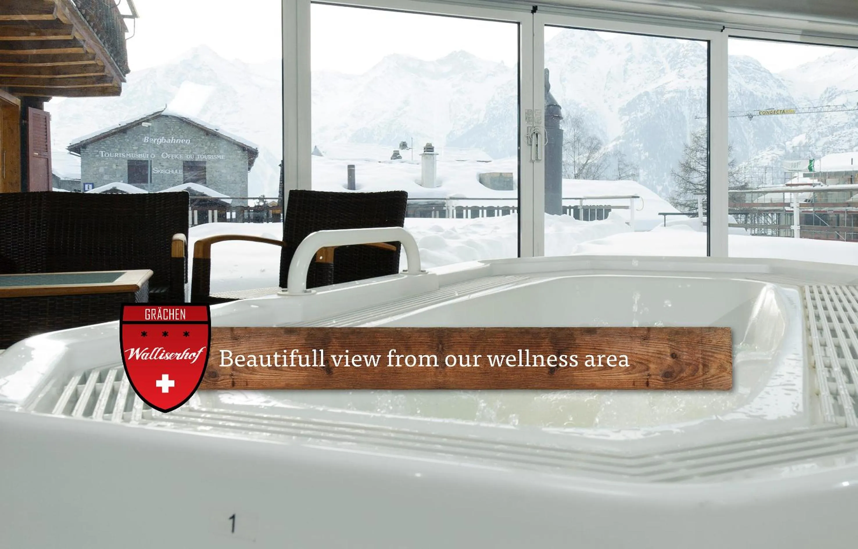 Hot Tub in Hotel Walliserhof - The Dom Collection