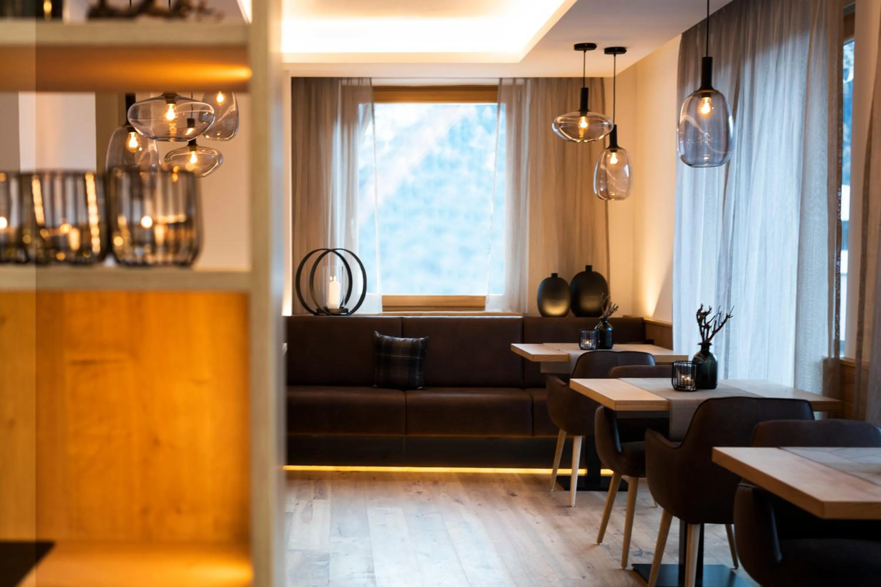 Dining area in Hotel Brugger