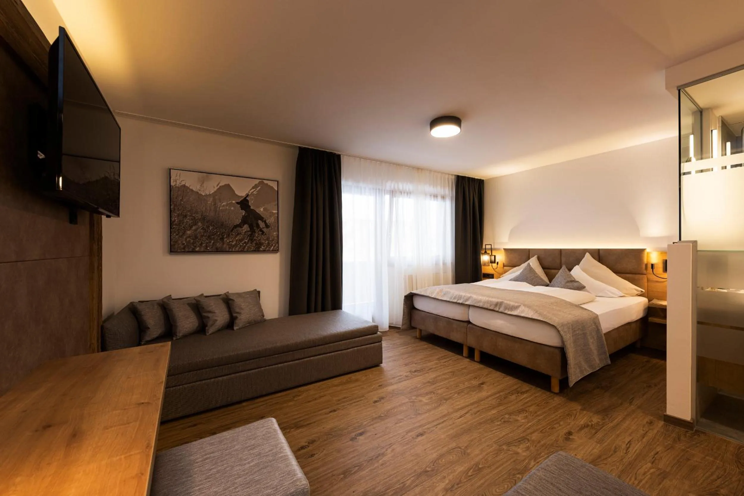 Bedroom, Bed in Hotel Brugger