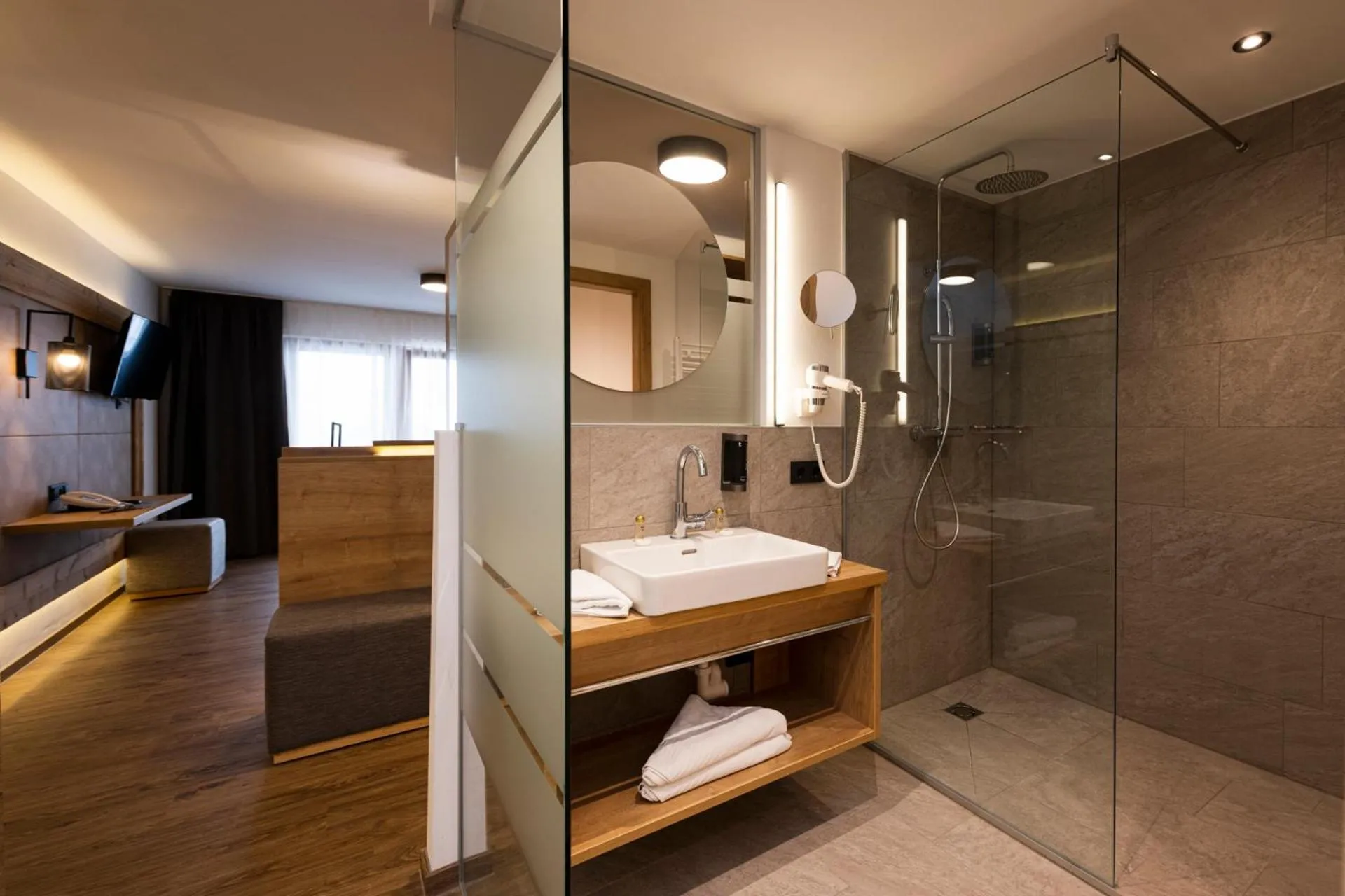 Bathroom in Hotel Brugger