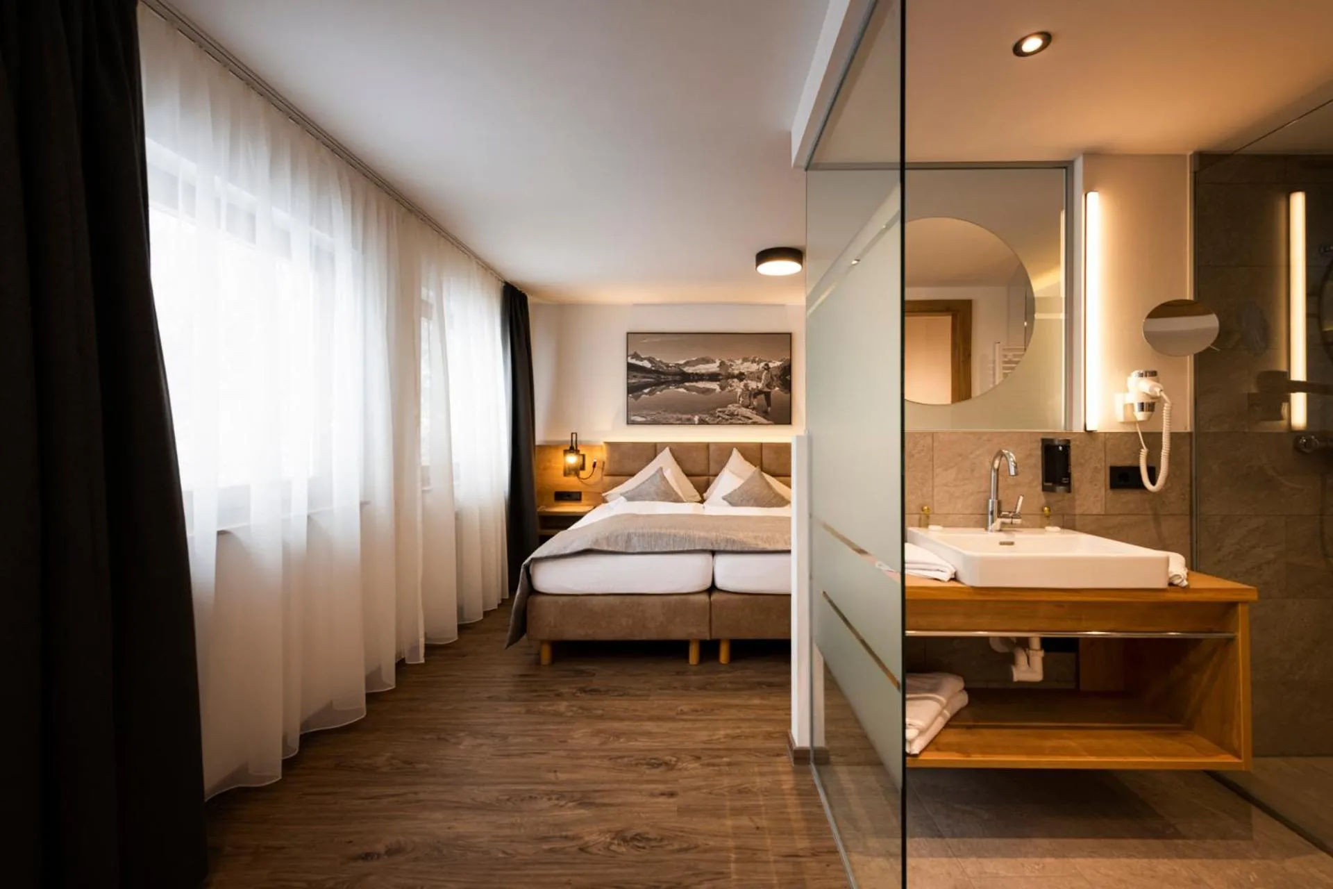 Bed in Hotel Brugger