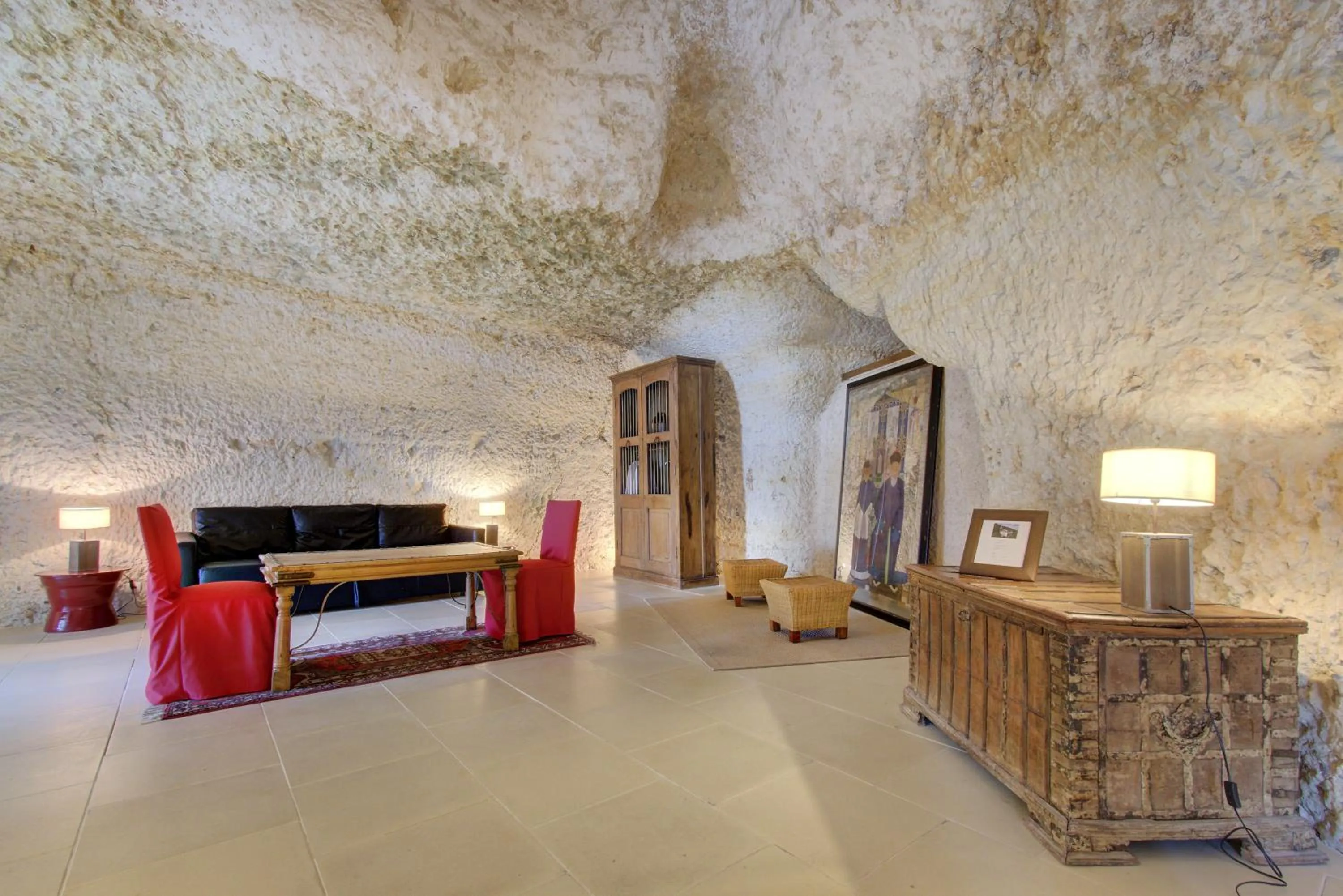 Living room in Château de Chissay