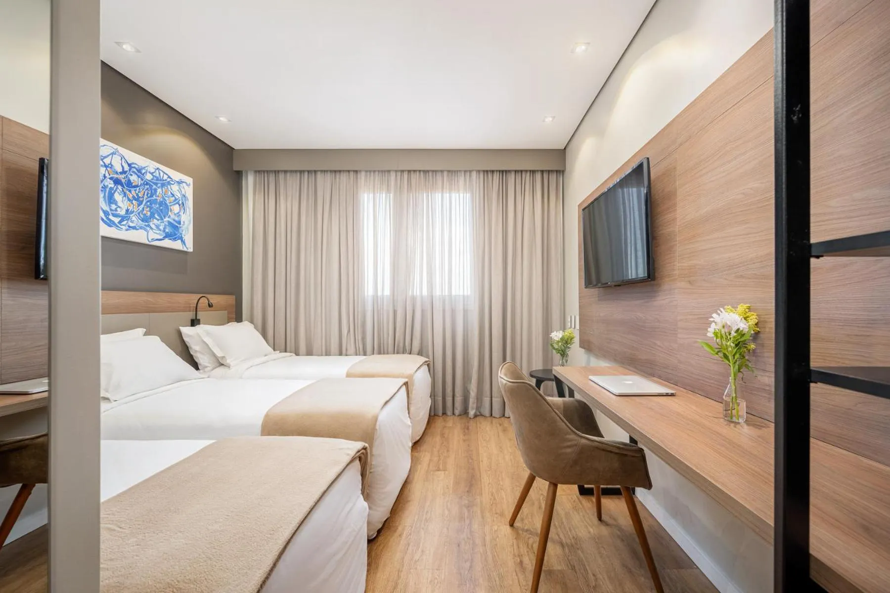 Bedroom, Bed in Intercity Sao Leopoldo