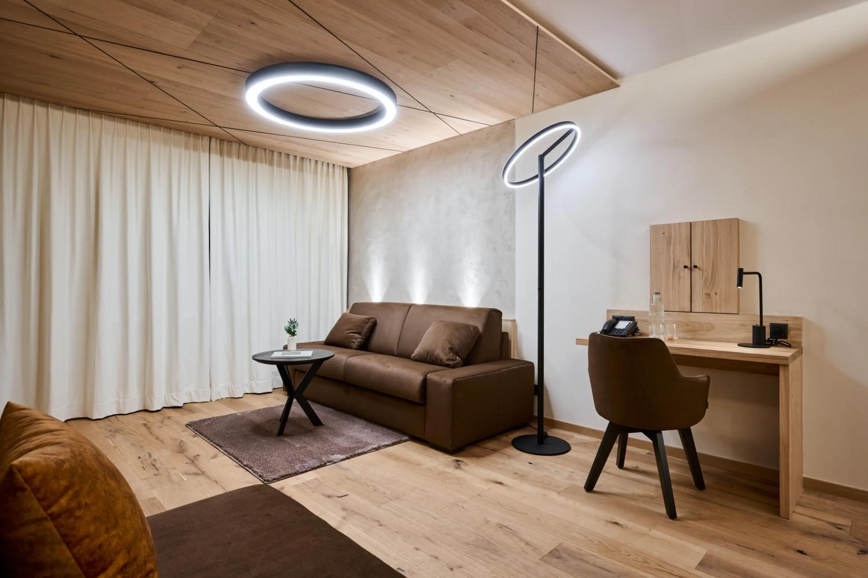 Living room in VALARA Alpine Art Hotel