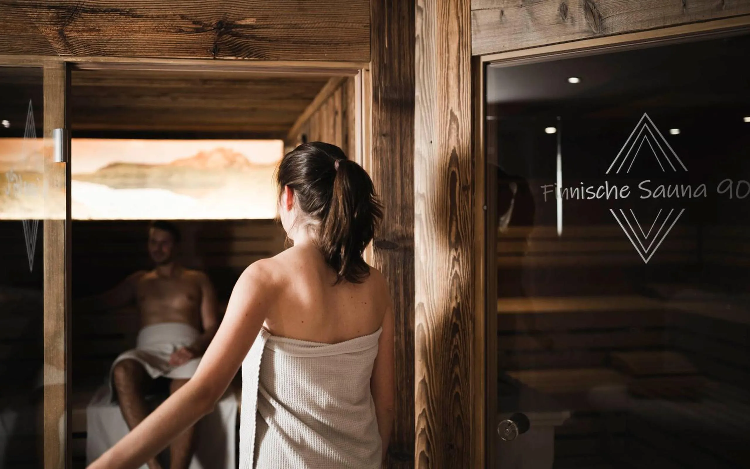 Sauna in VALARA Alpine Art Hotel