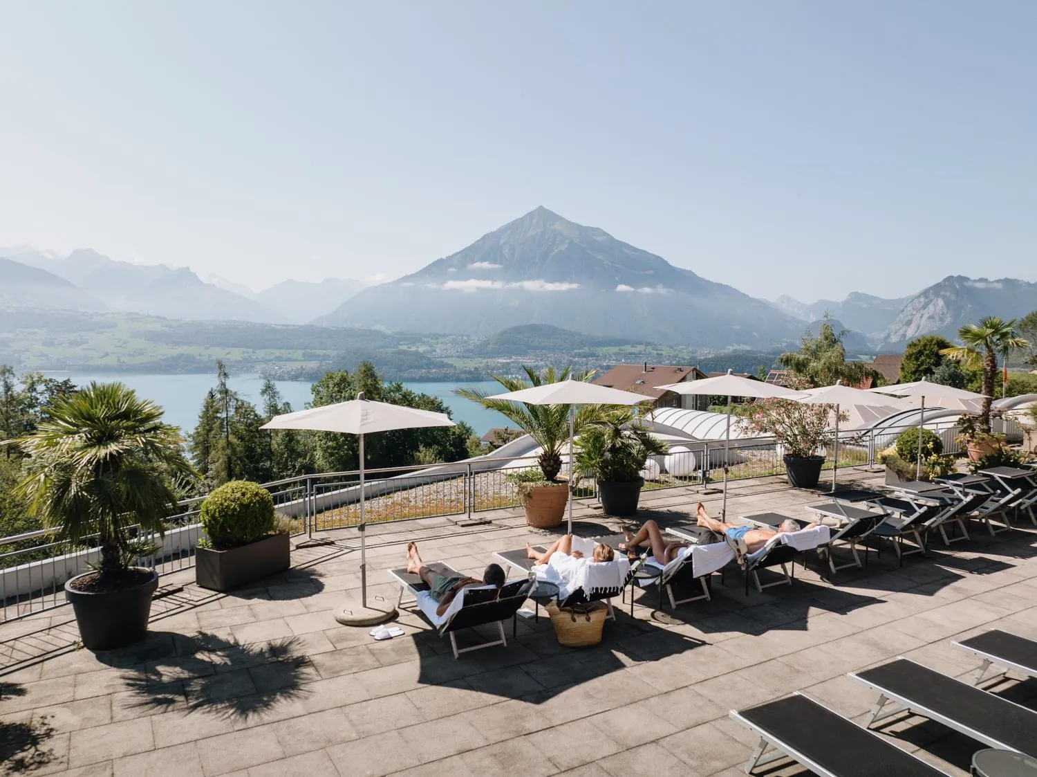 View (from property/room) in Solbadhotel Sigriswil