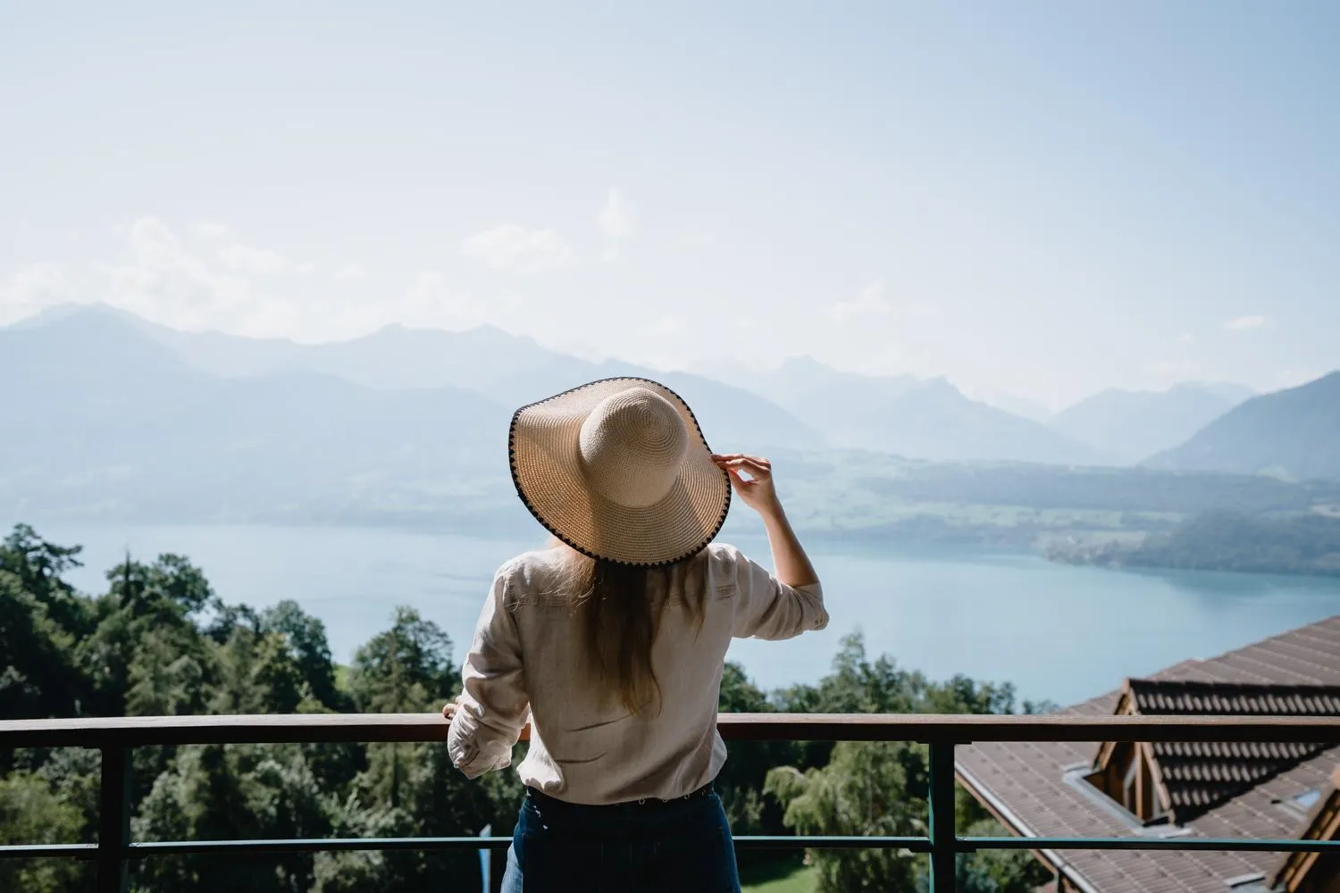 View (from property/room) in Solbadhotel Sigriswil