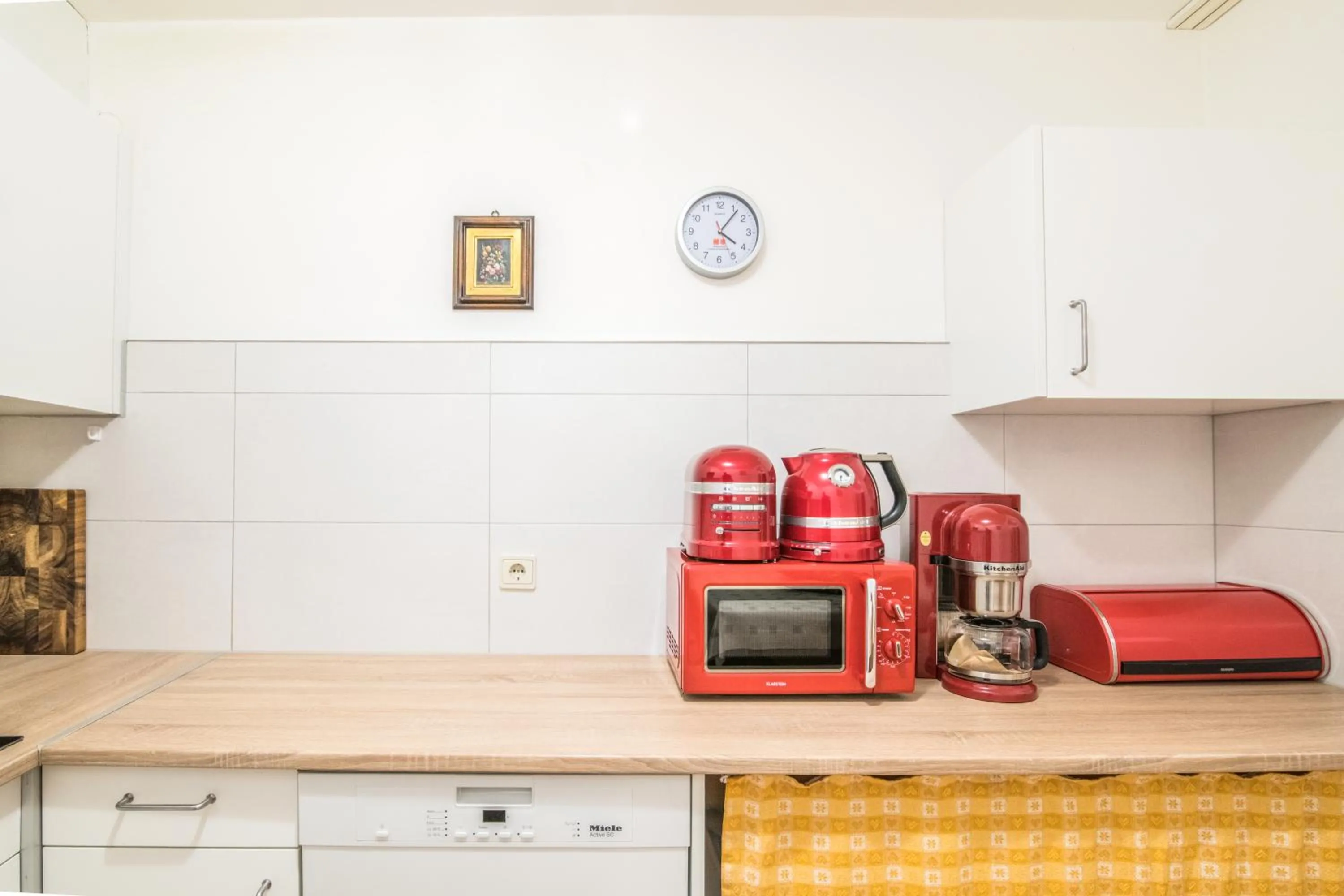 Kitchen or kitchenette in Apartments Heidenberger Fienili