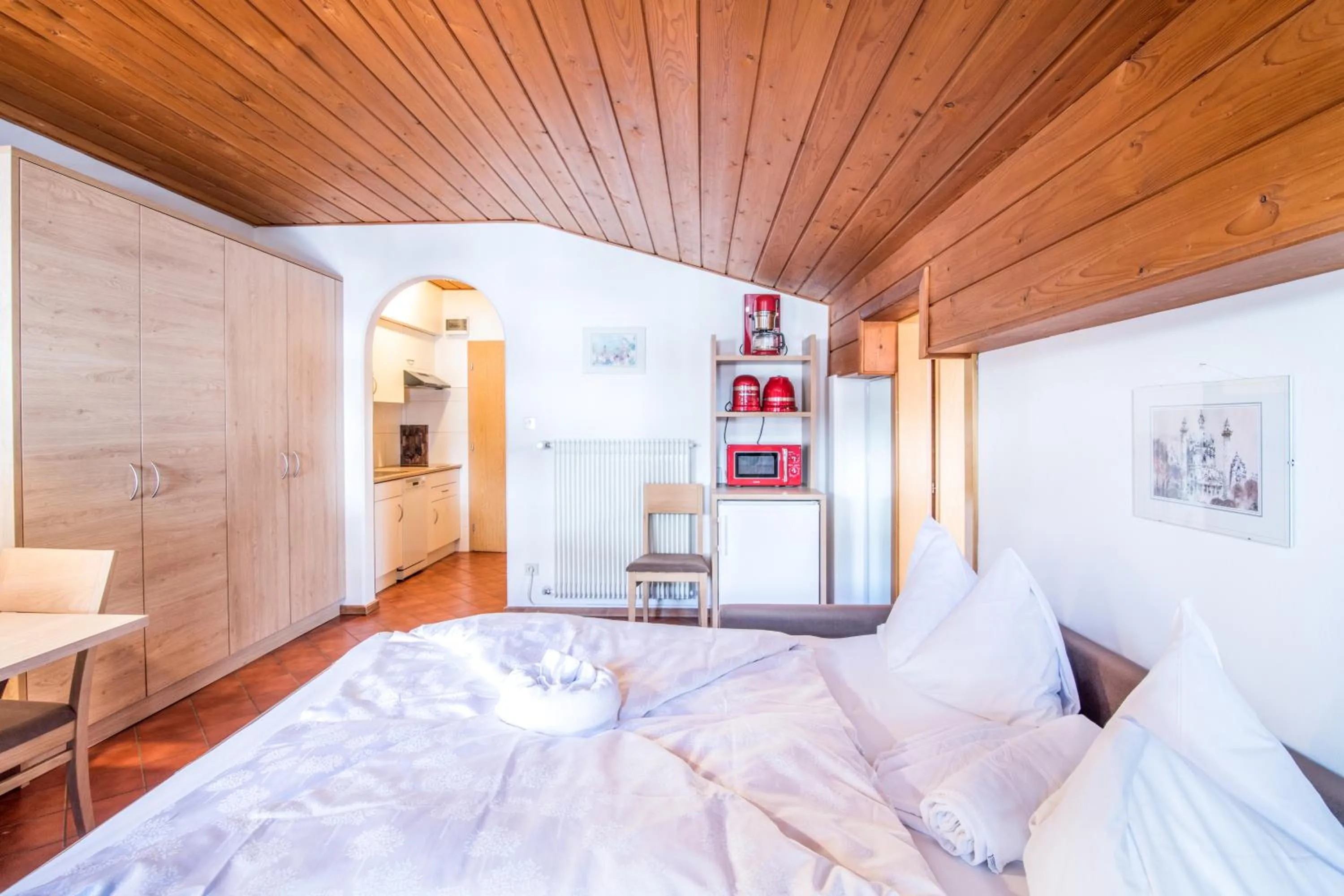 Living room, Bed in Apartments Heidenberger Fienili