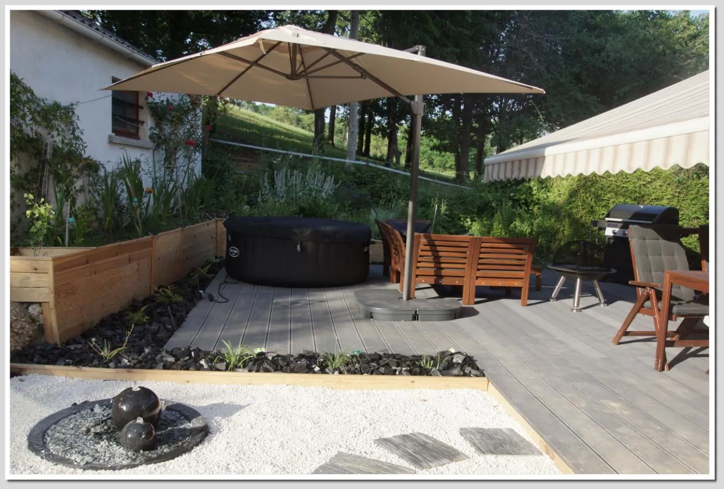 BBQ facilities in Chez Flo et Marc