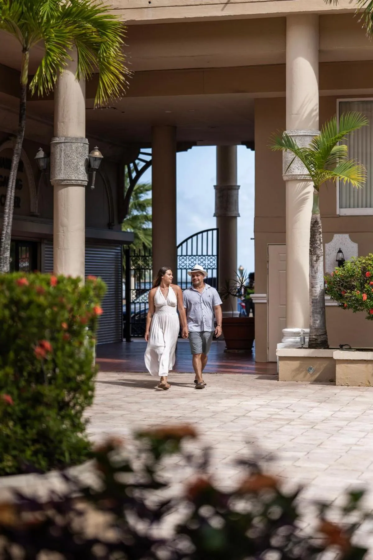 Inner courtyard view in Windward Passage Hotel