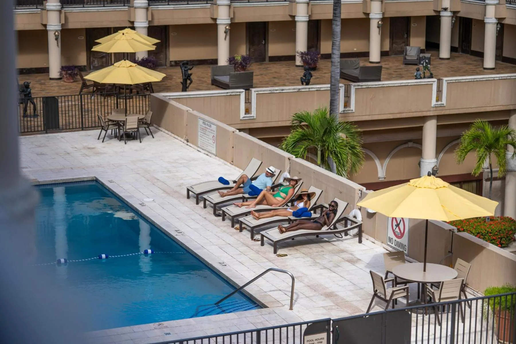 Swimming pool in Windward Passage Hotel