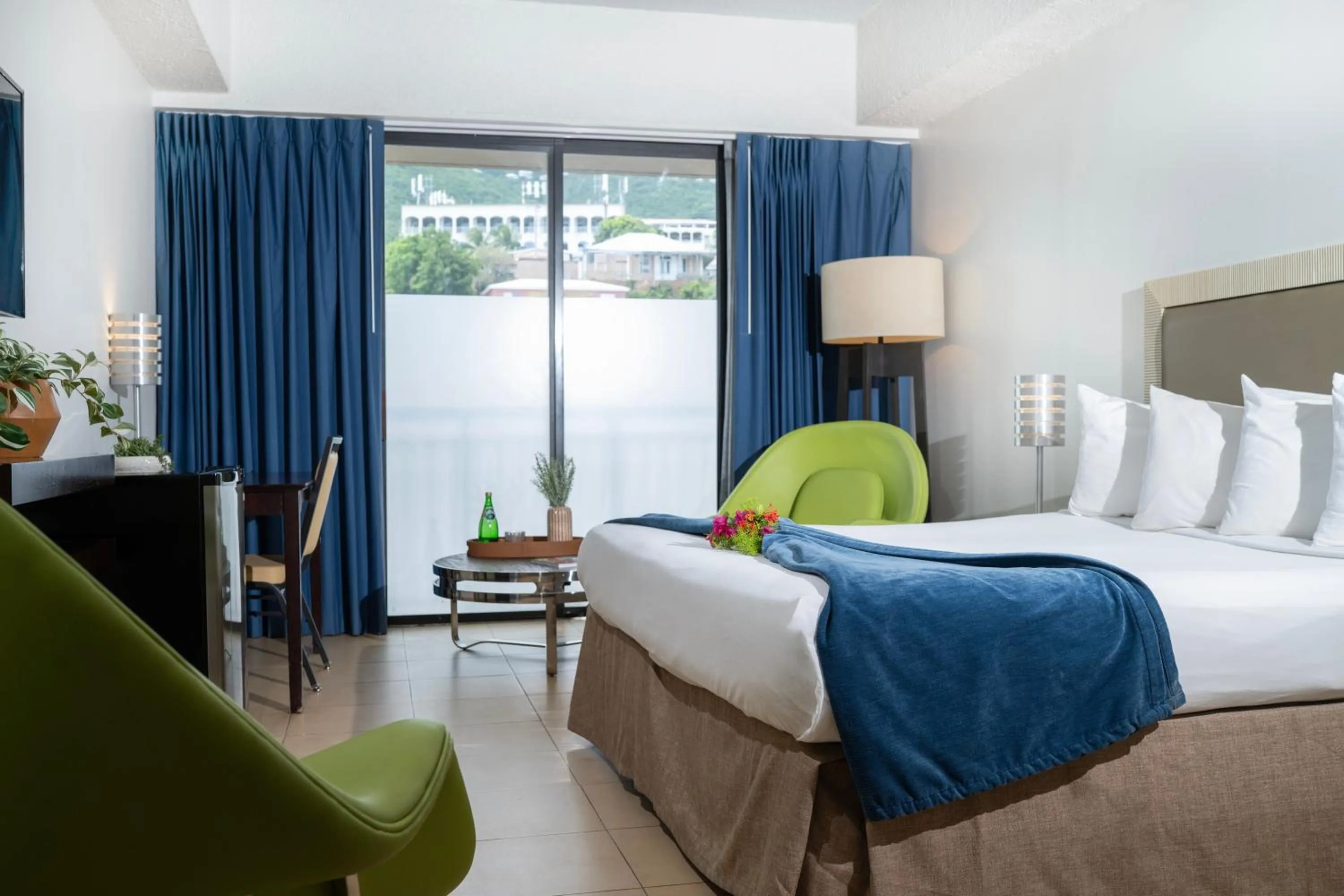 Bed in Windward Passage Hotel