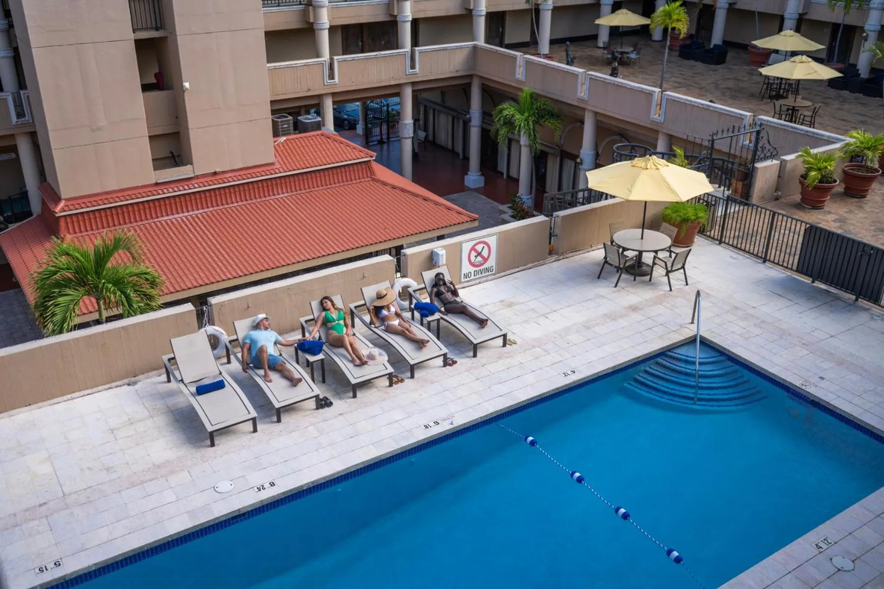 Swimming pool in Windward Passage Hotel