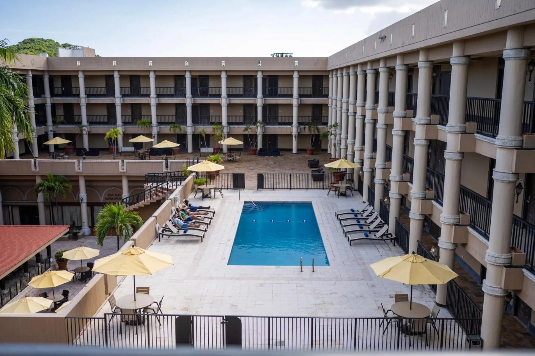 Swimming pool in Windward Passage Hotel