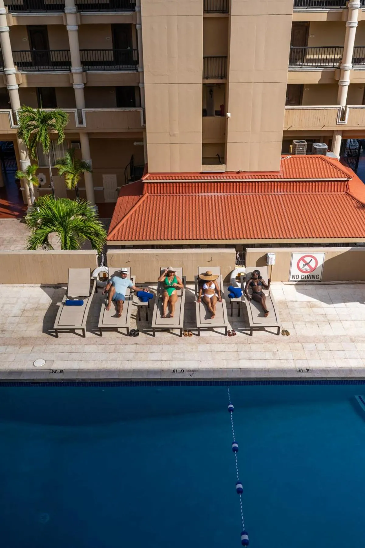 Swimming pool in Windward Passage Hotel