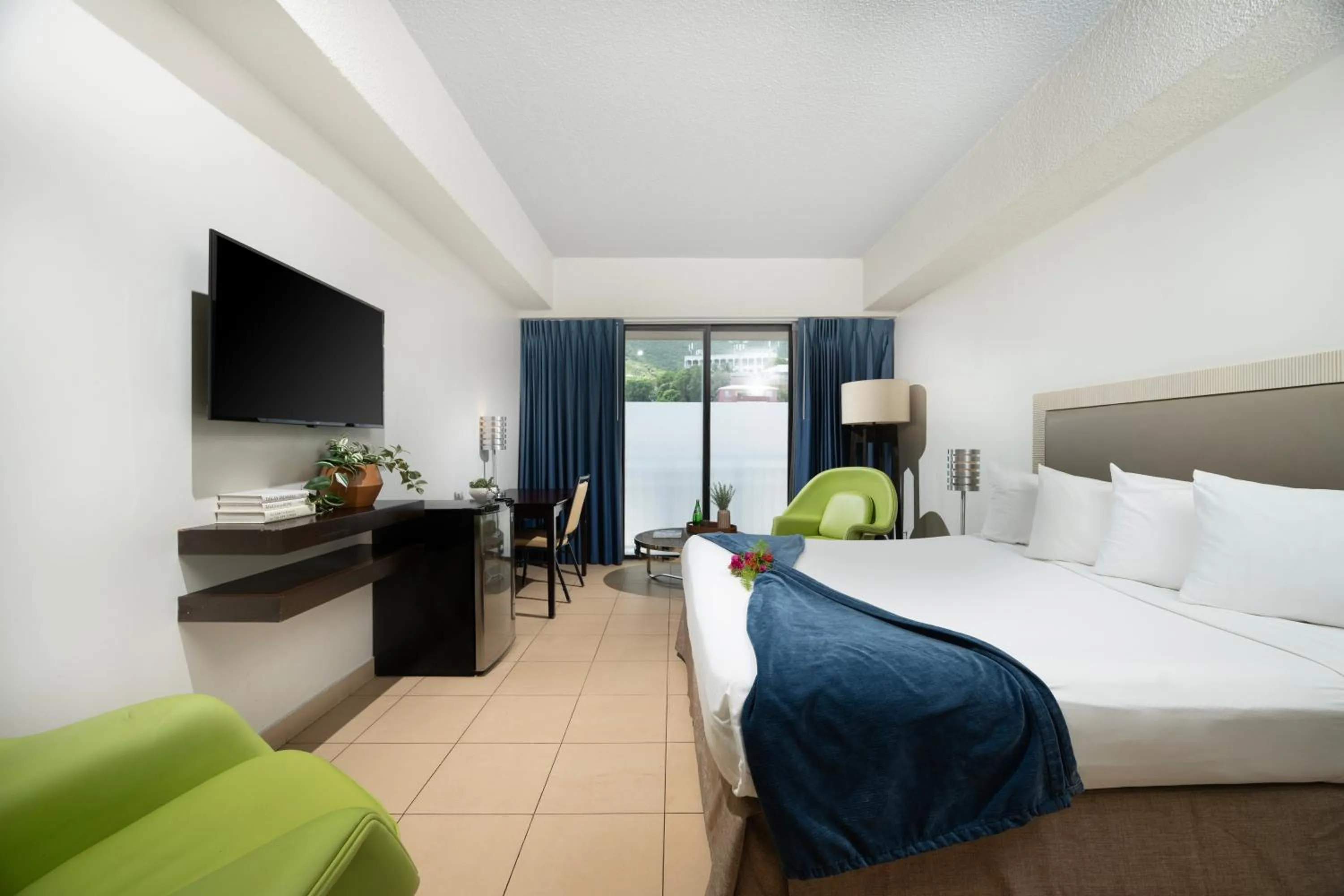 Bed in Windward Passage Hotel