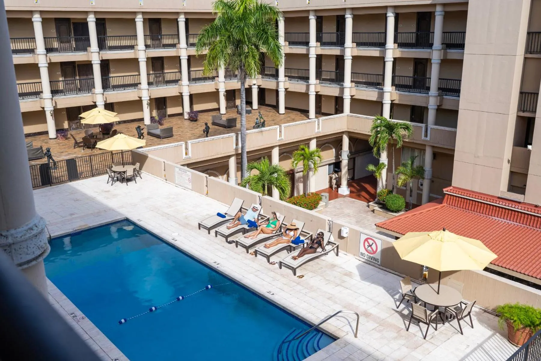 Swimming pool in Windward Passage Hotel