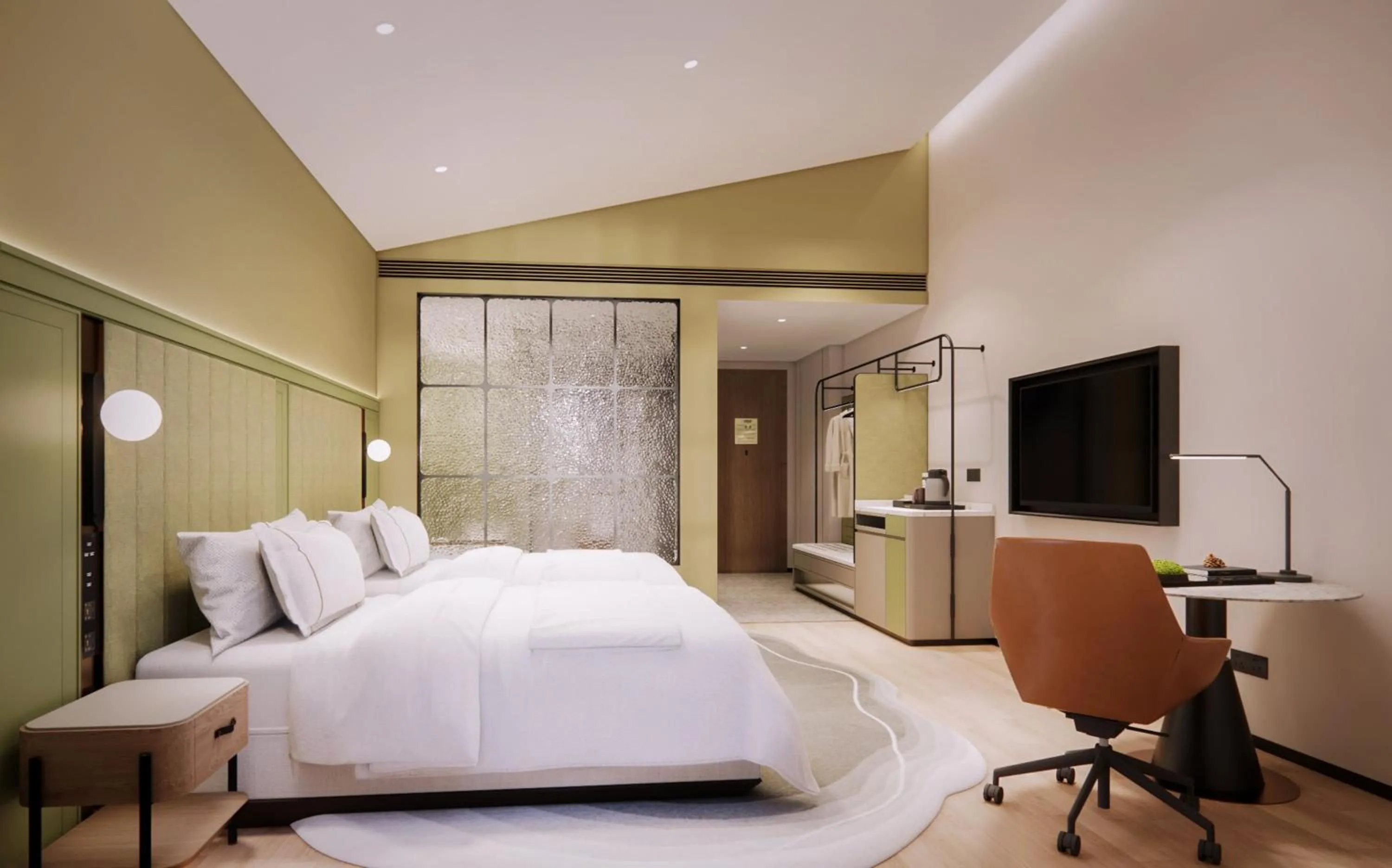 Property building, Bed in Meliá Shanghai Parkside