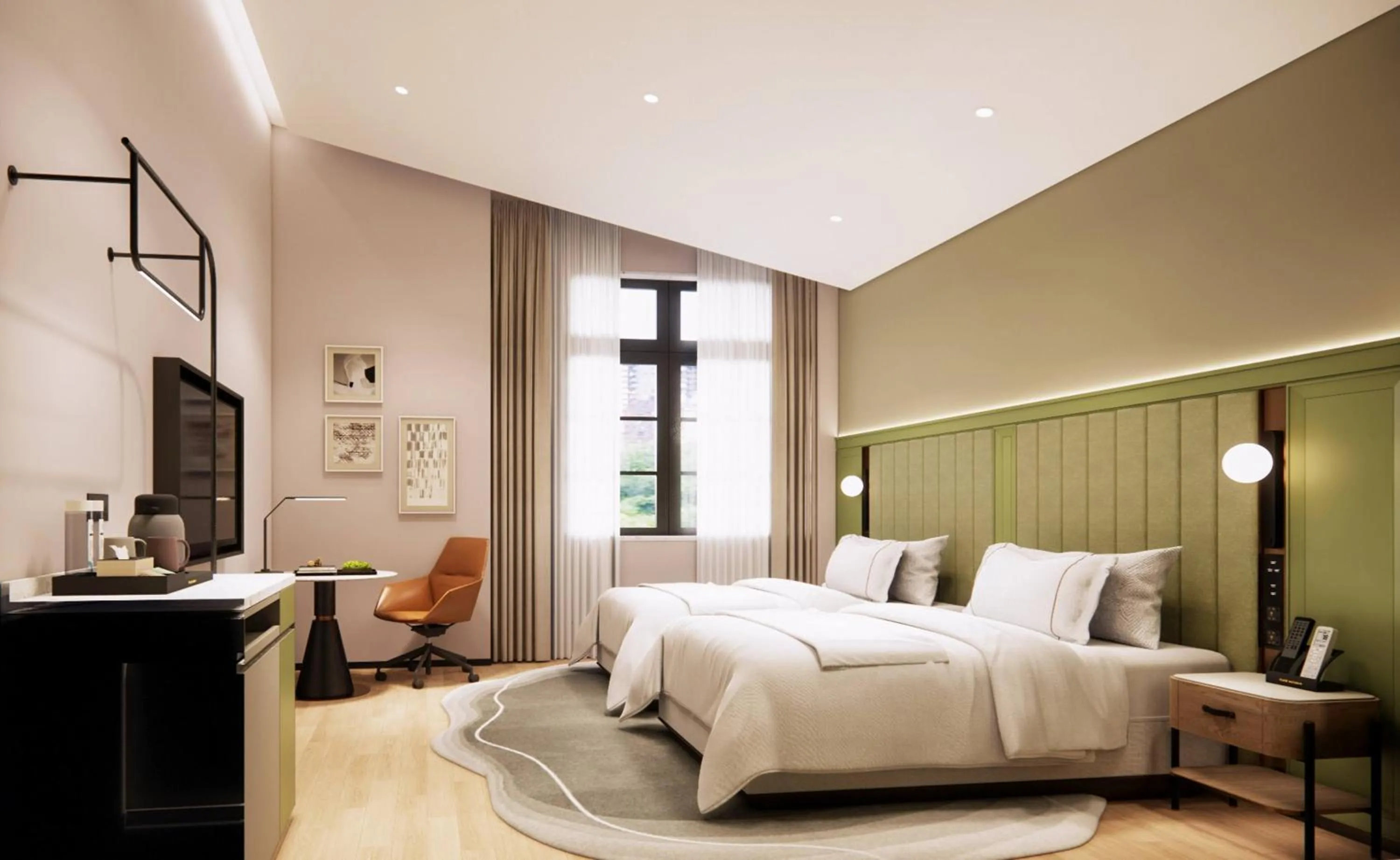 Bed in Meliá Shanghai Parkside