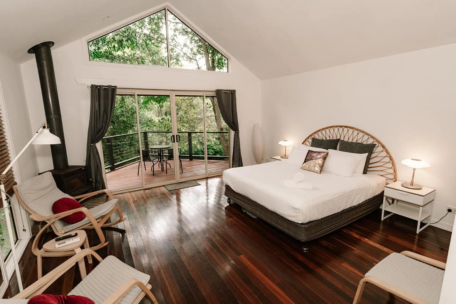 Bed in Shambala Estate Cottages