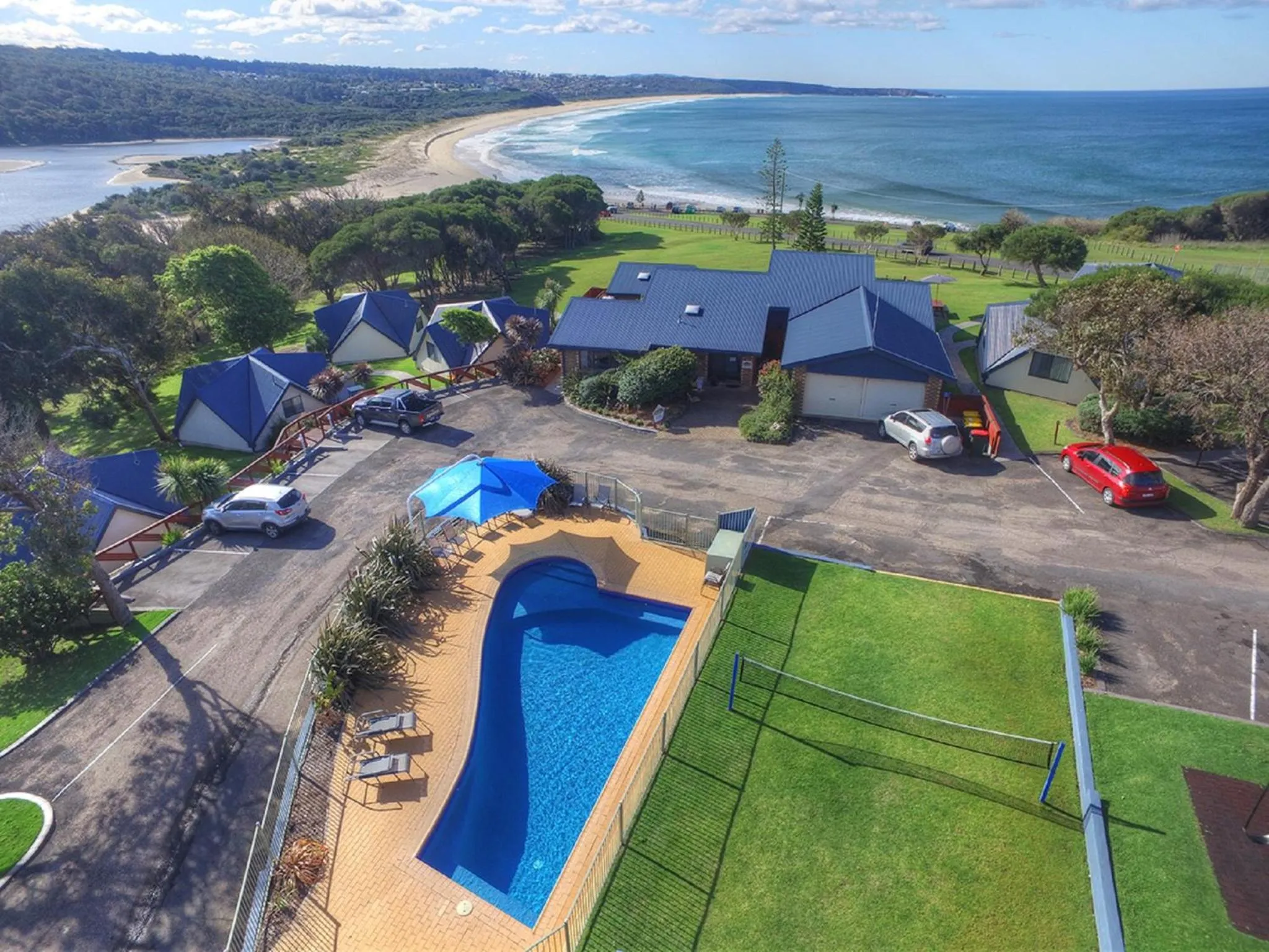 Bird's eye view in Beach Cabins Merimbula
