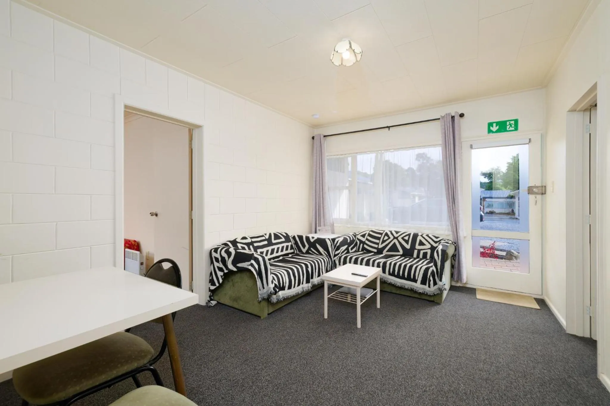 Bed in Blue Seas Motel