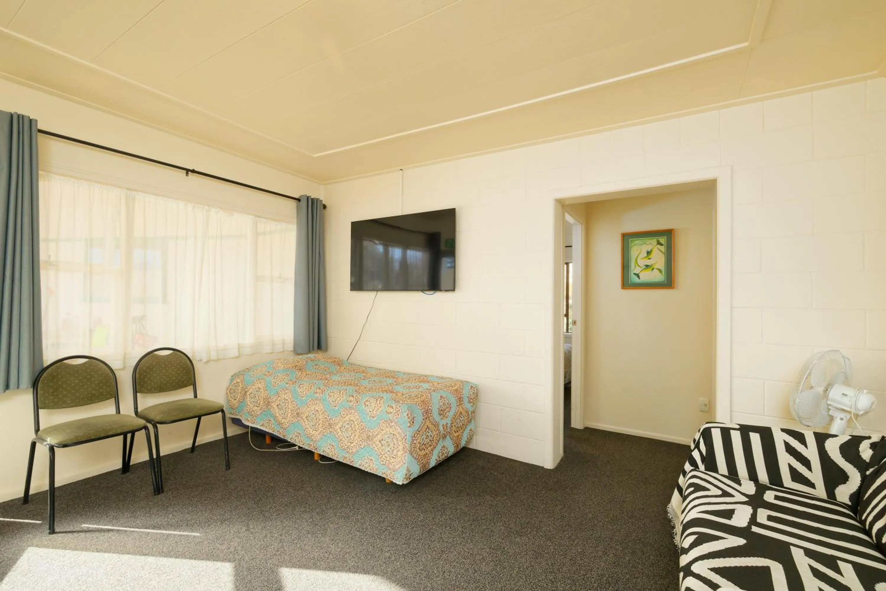 Bed in Blue Seas Motel