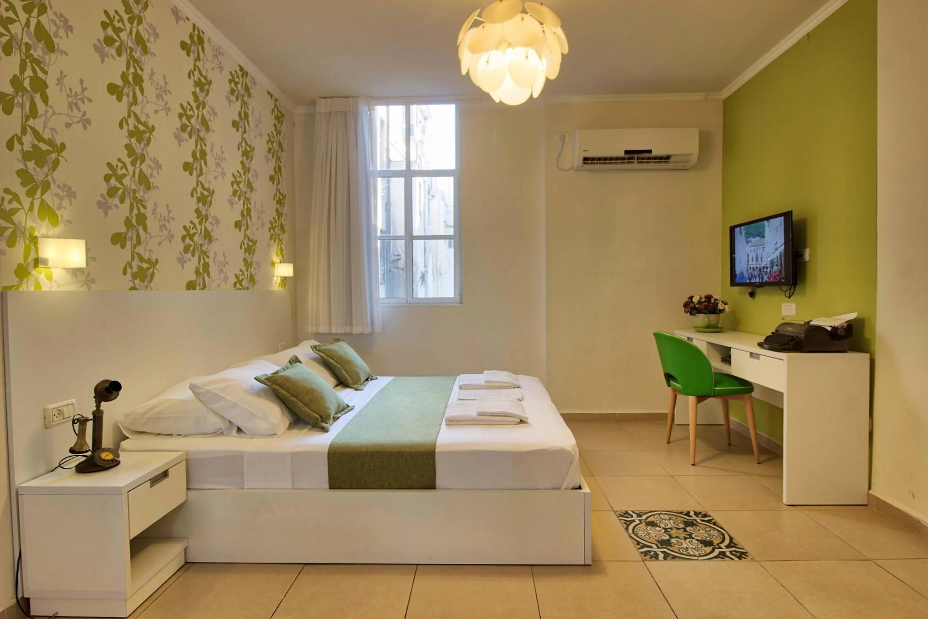 Photo of the whole room, Bed in 1926 Designed ApartHotel