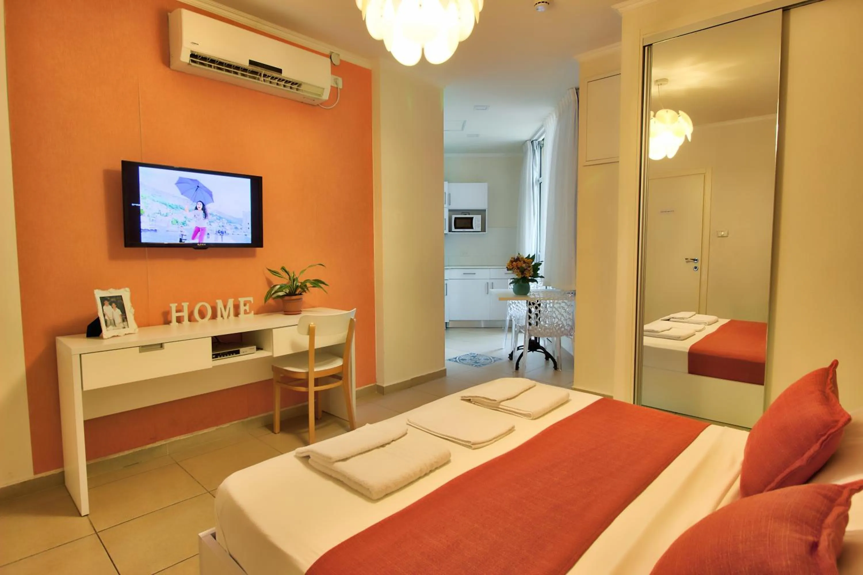 Photo of the whole room, Bed in 1926 Designed ApartHotel