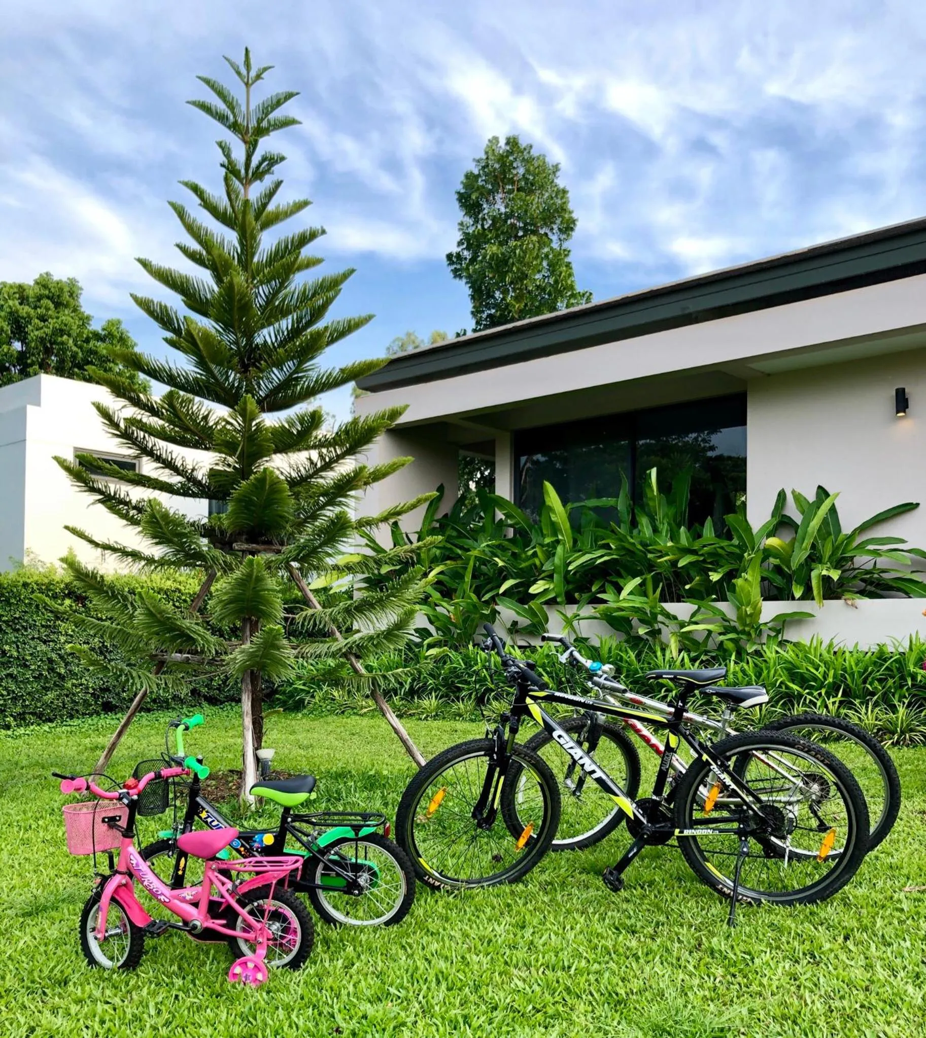 Cycling in Annie Villa at Khao Yai