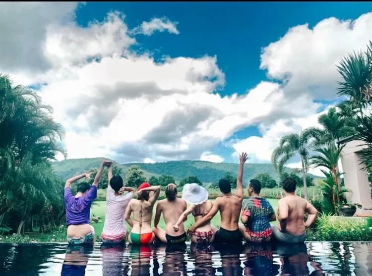 Swimming pool in Annie Villa at Khao Yai