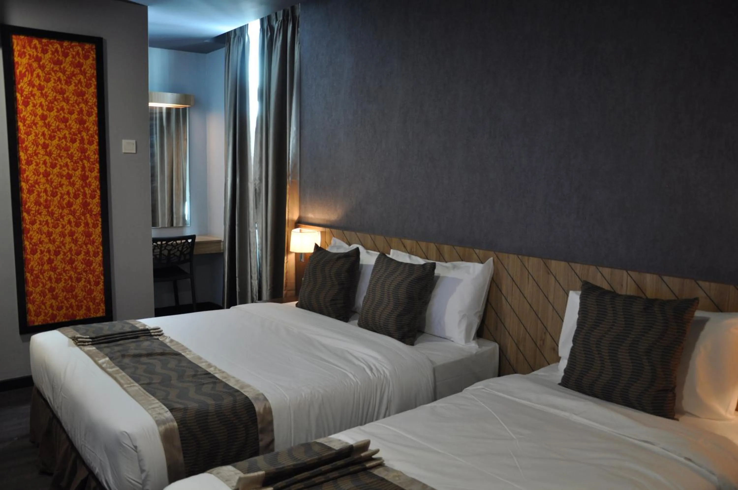 Bed in Valya Hotel, Kuala Terengganu