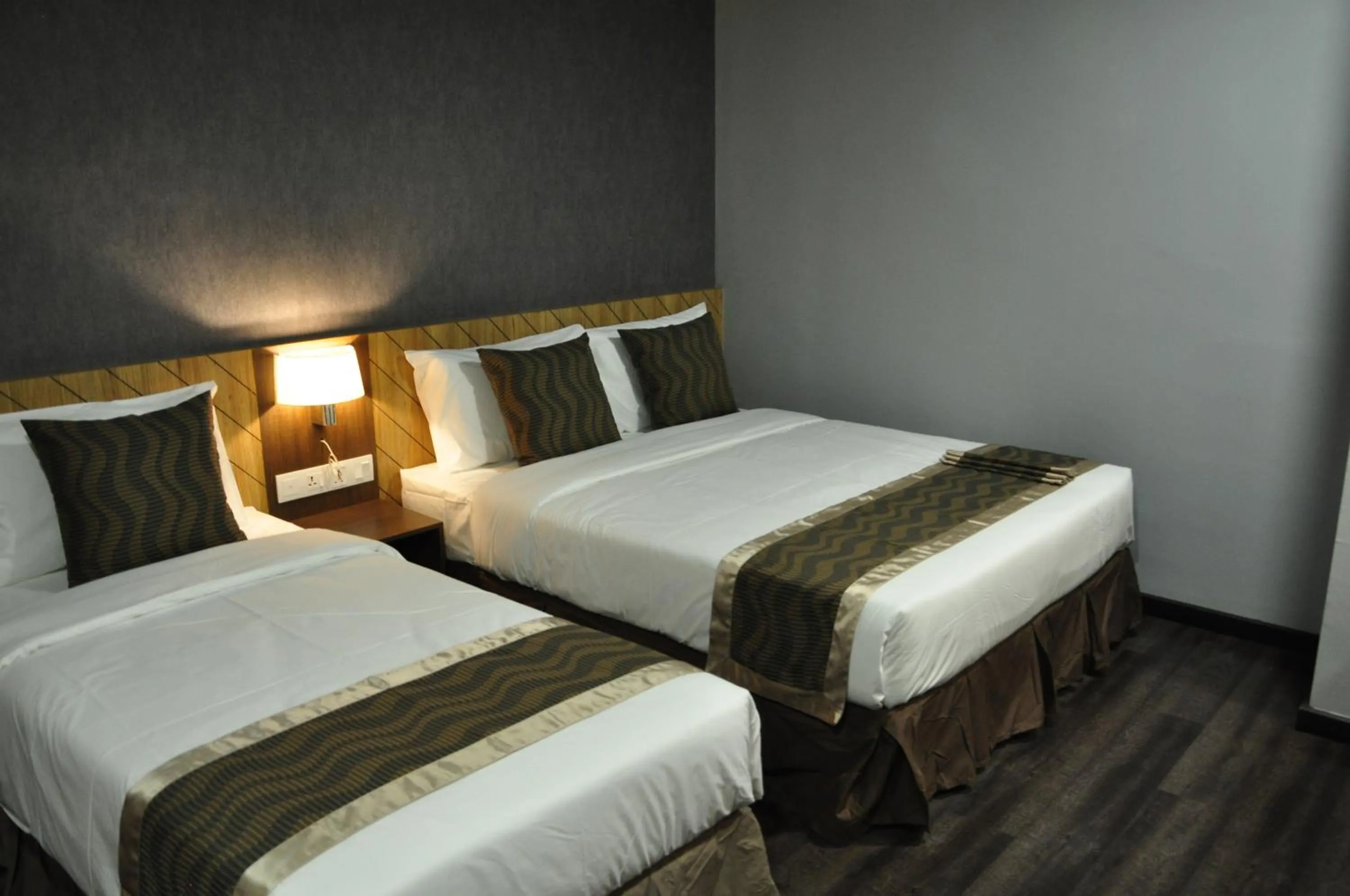 Bed in Valya Hotel, Kuala Terengganu