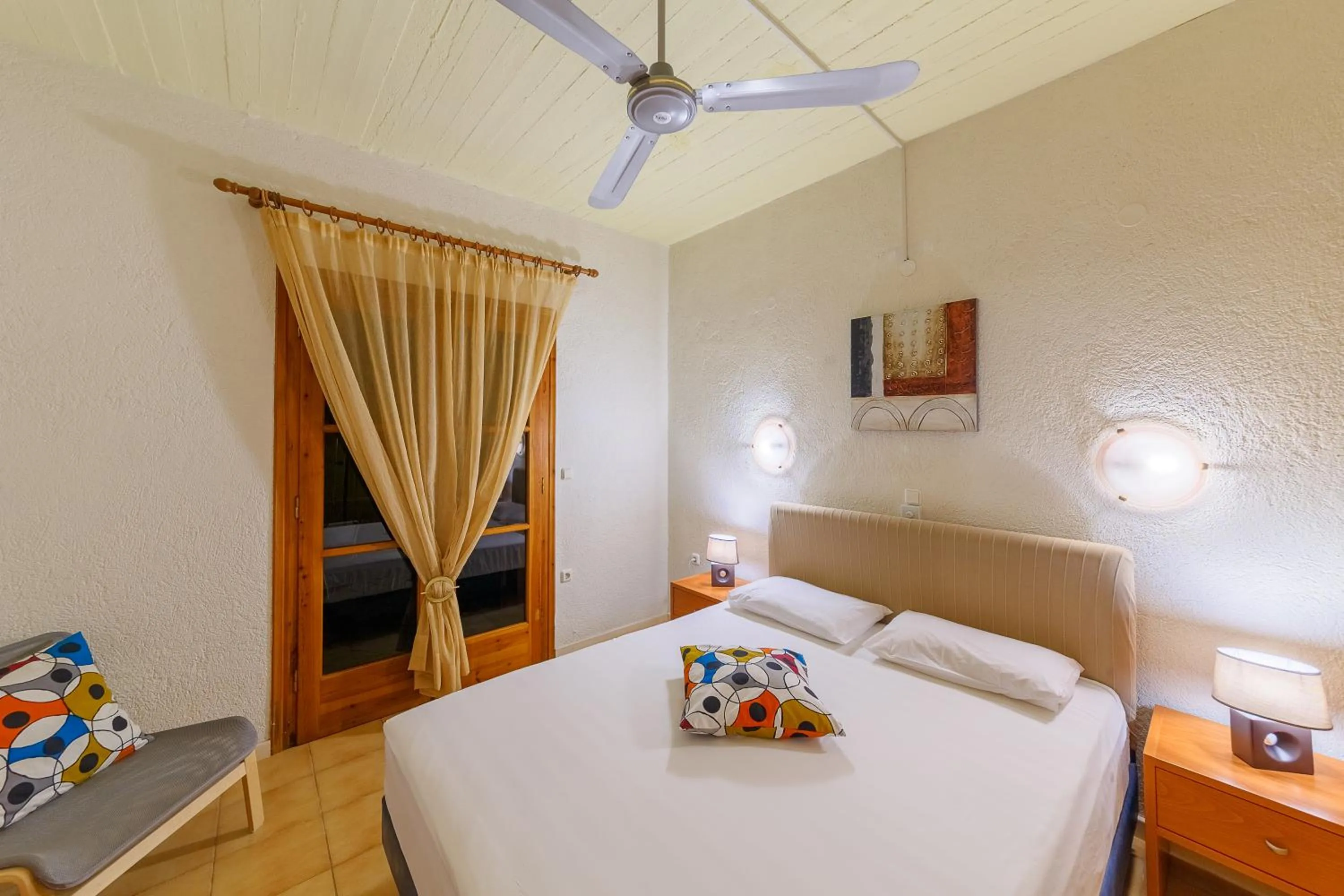 Bed in Grekis Beach Hotel and Apartments