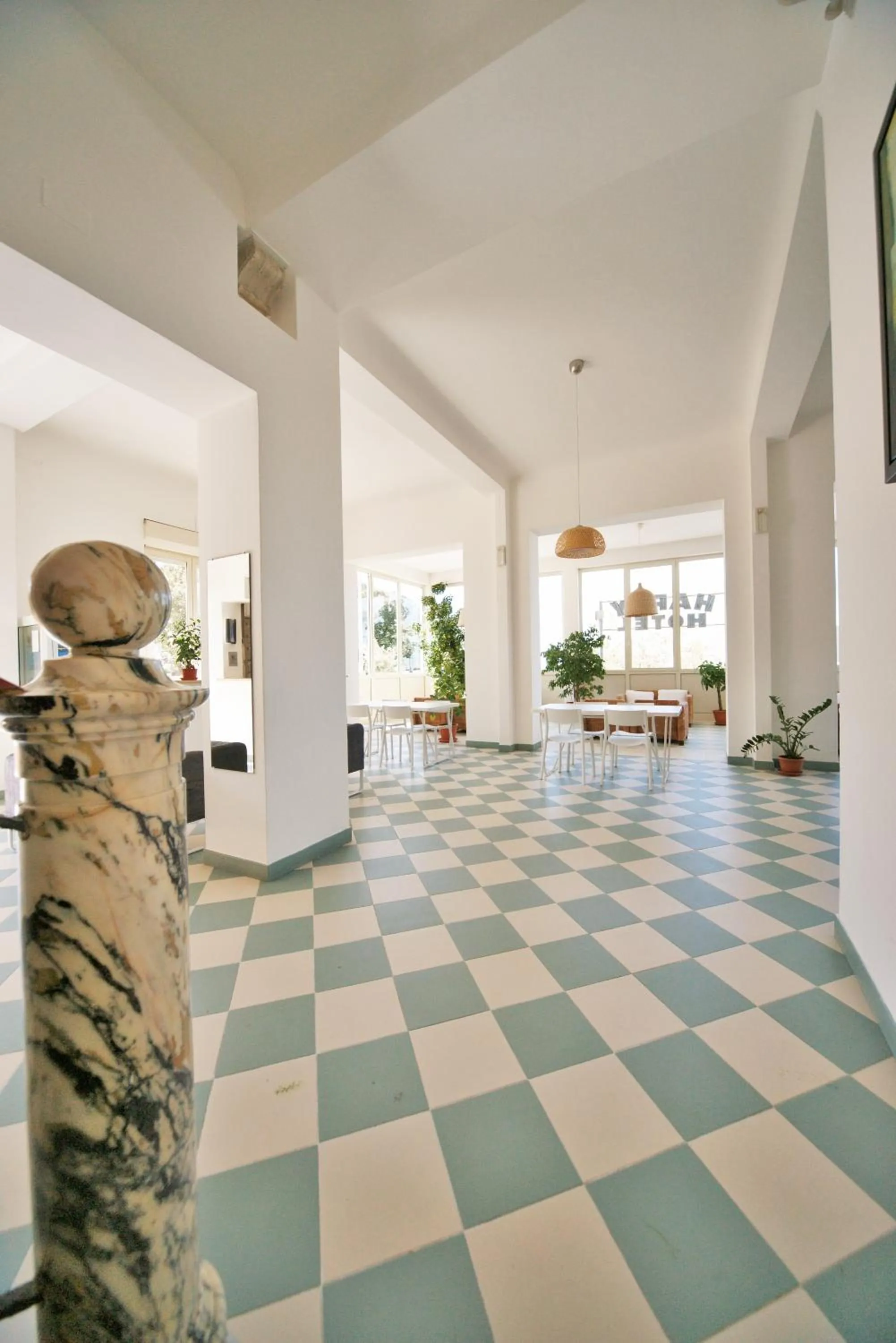 Decorative detail in Hotel Happy