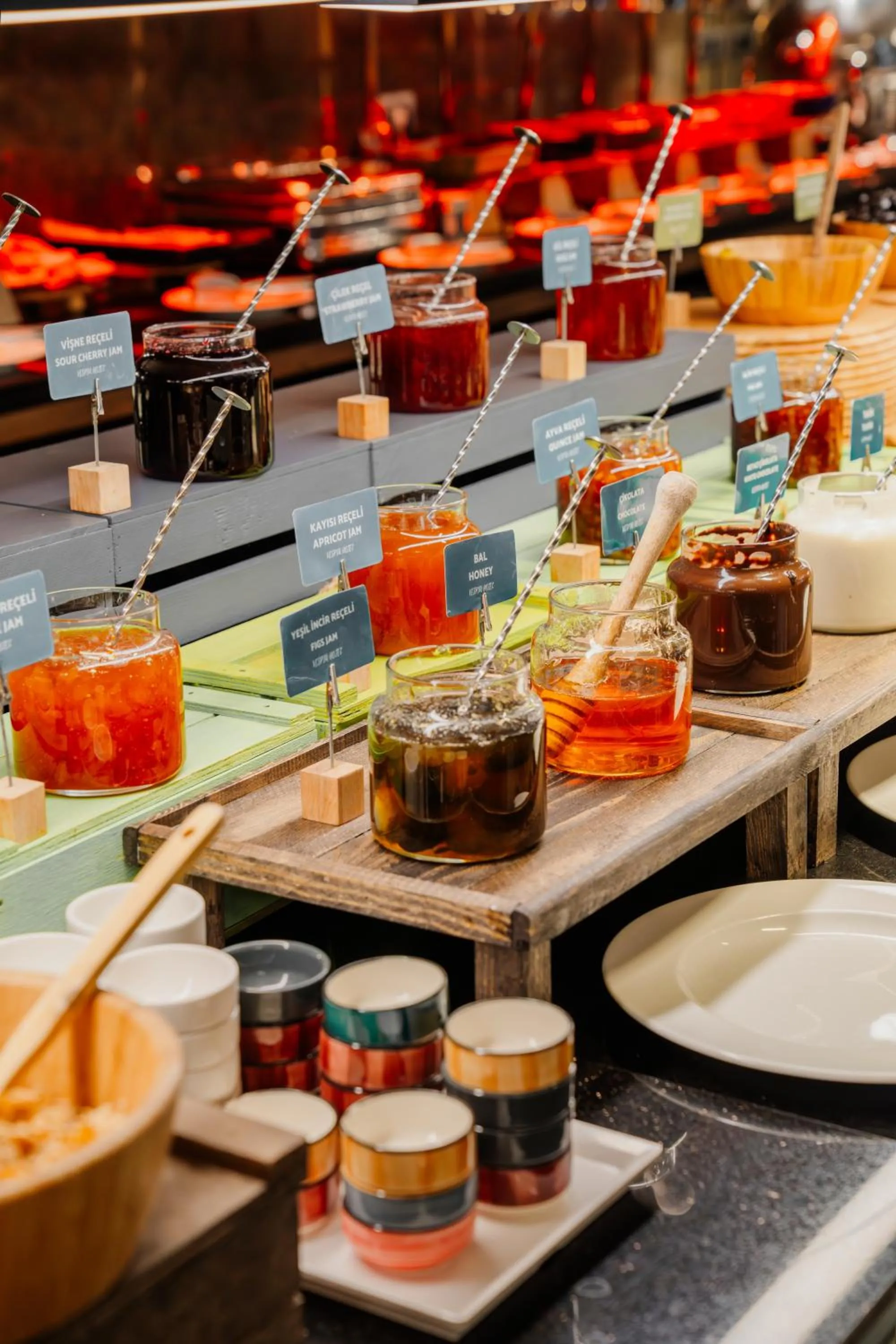 Buffet breakfast in Vespia Hotel